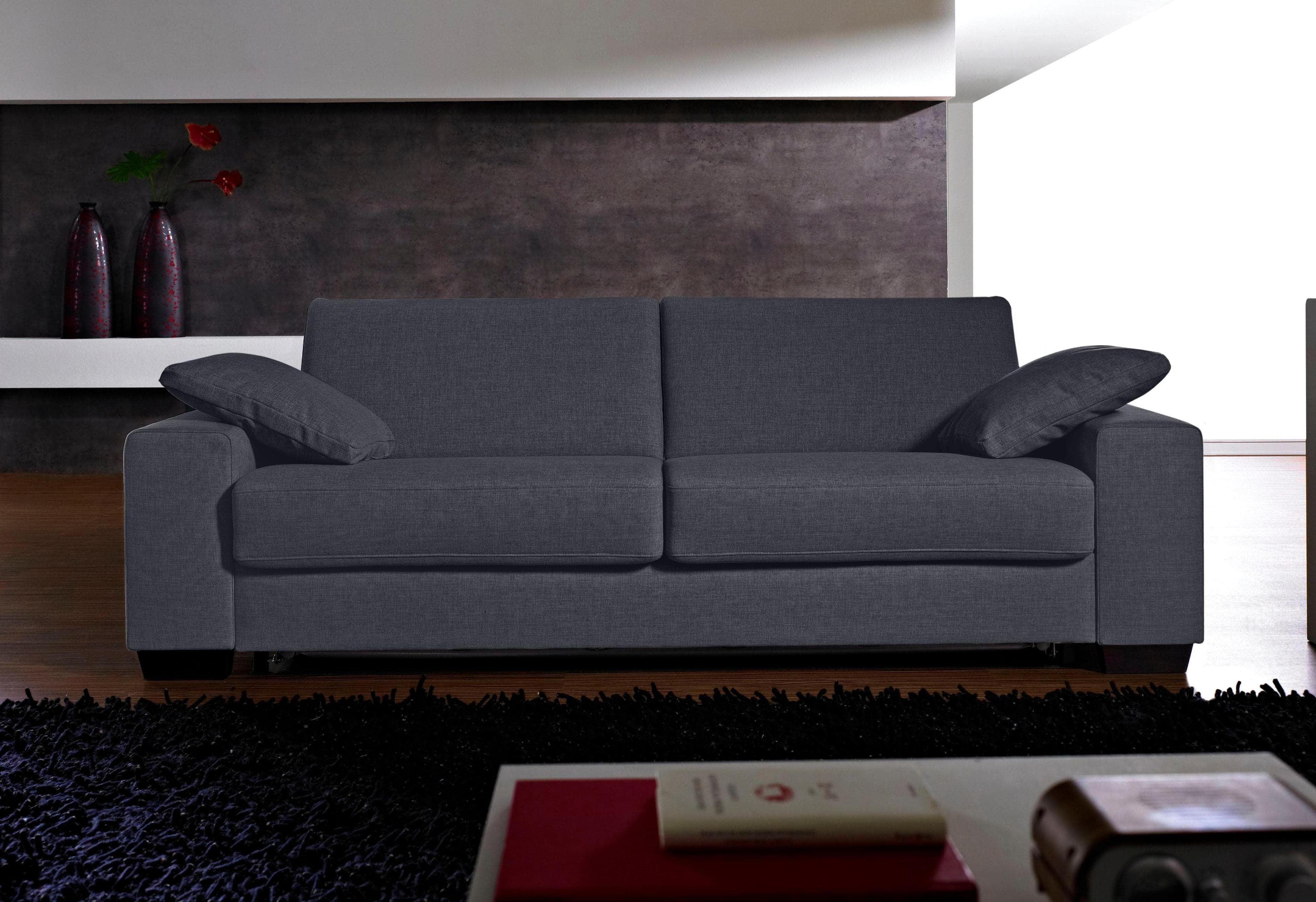 Schlafsofa BALI Norwalk Dauerschläfer Blau Anthrazit