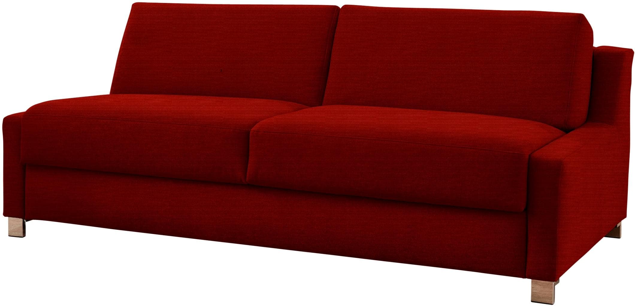 Schlafsofa BALI Viola Rot Ausziehbar mit Kaltschaum