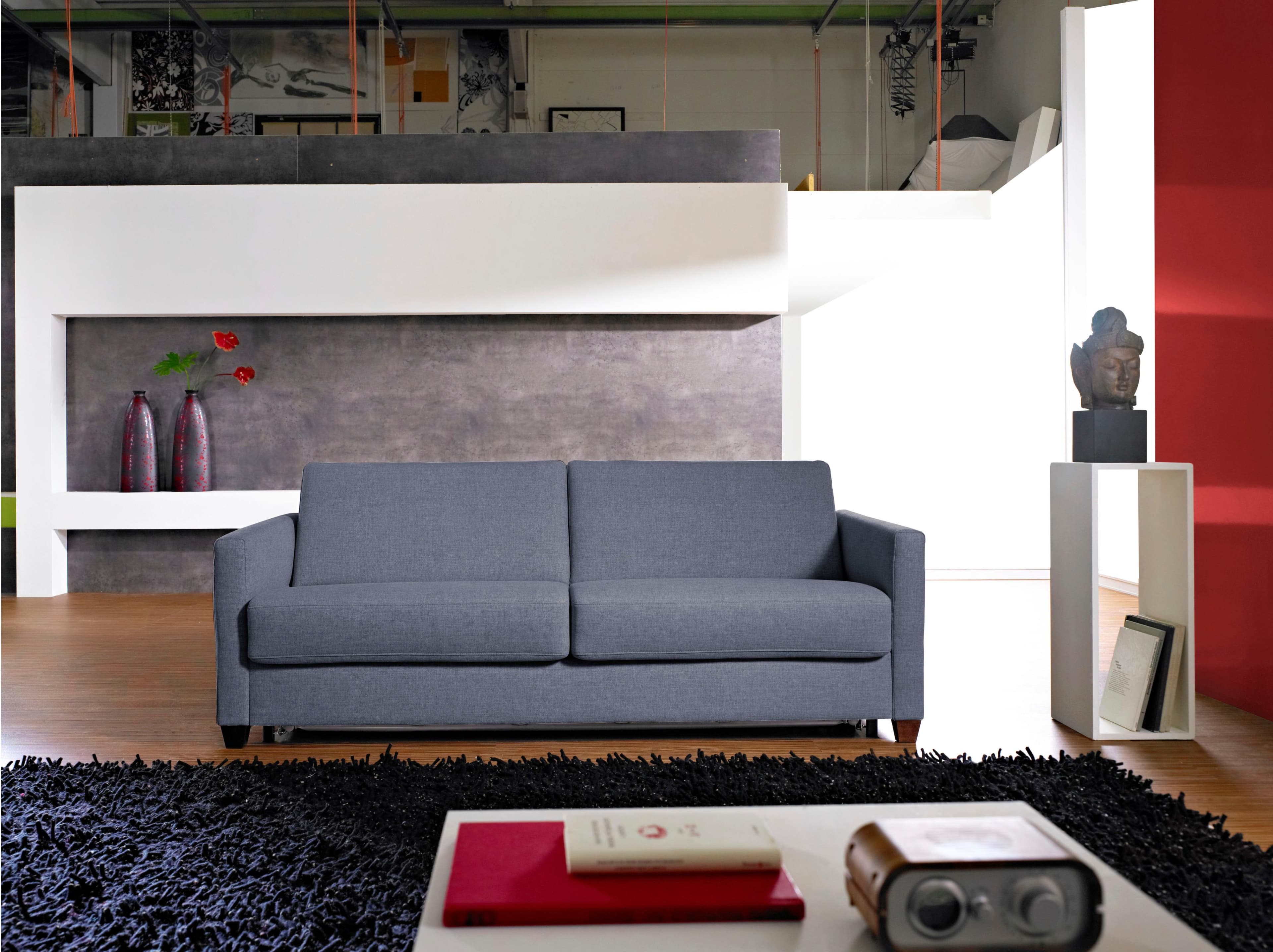 Schlafsofa BALI Norwalk Grau 3-Sitzer mit Liegefläche