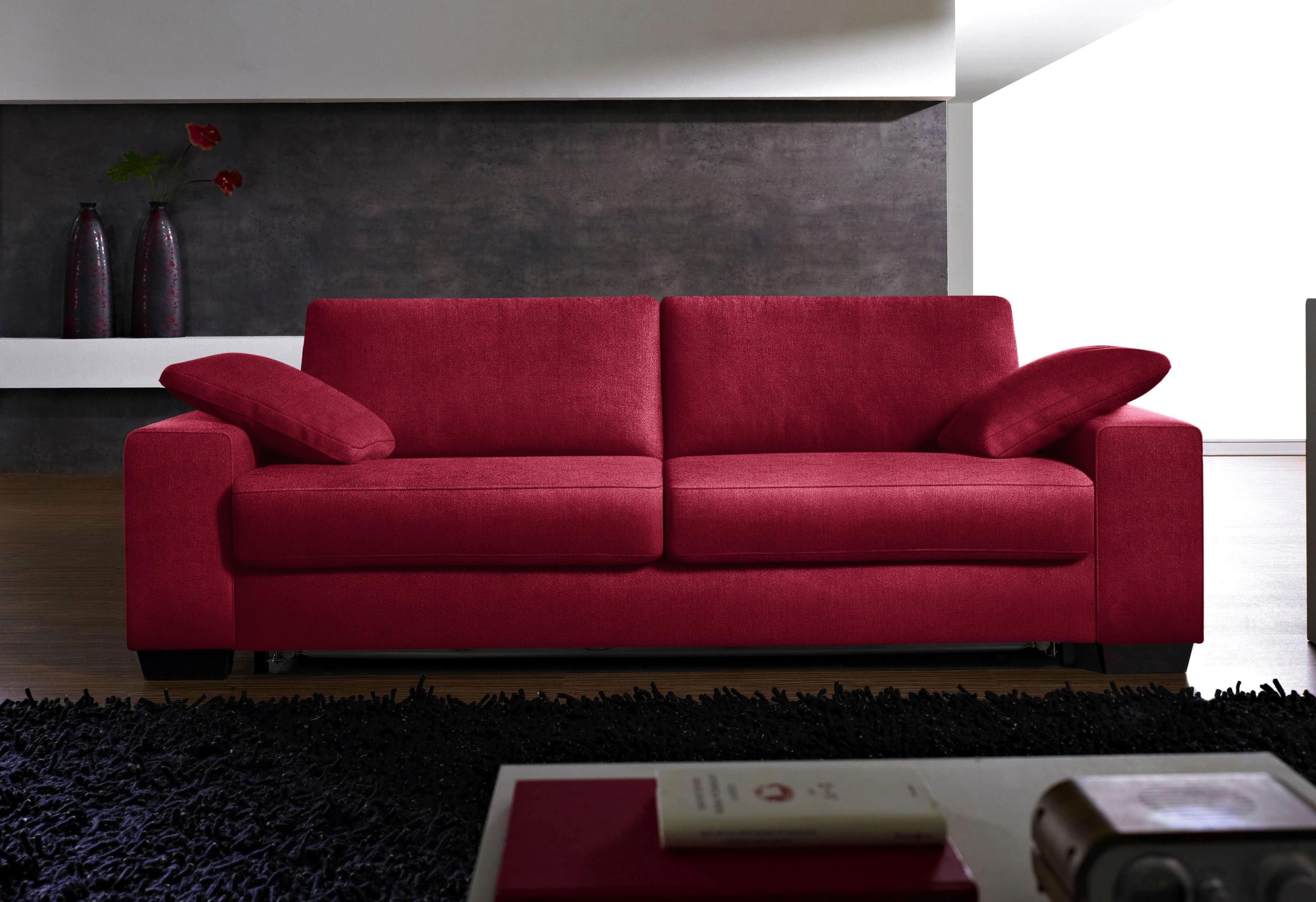 Schlafsofa BALI Norwalk Dunkelrot Dauerschläfer