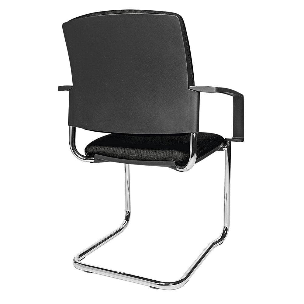Topstar Polster-Stapelstuhl Freischwinger VE 2 Stk Schwarz