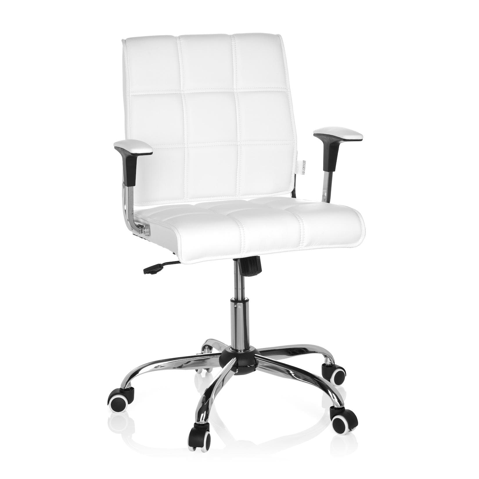 hjh OFFICE Bürostuhl ERNESTO Retro Kunstleder mit Armlehnen