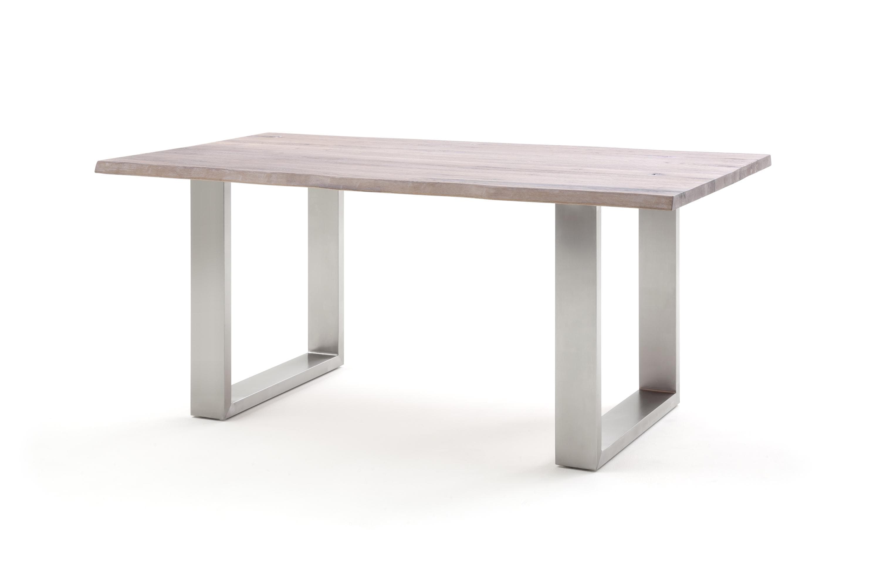 Massiver Eichenesstisch Matras in gekälkter Eiche