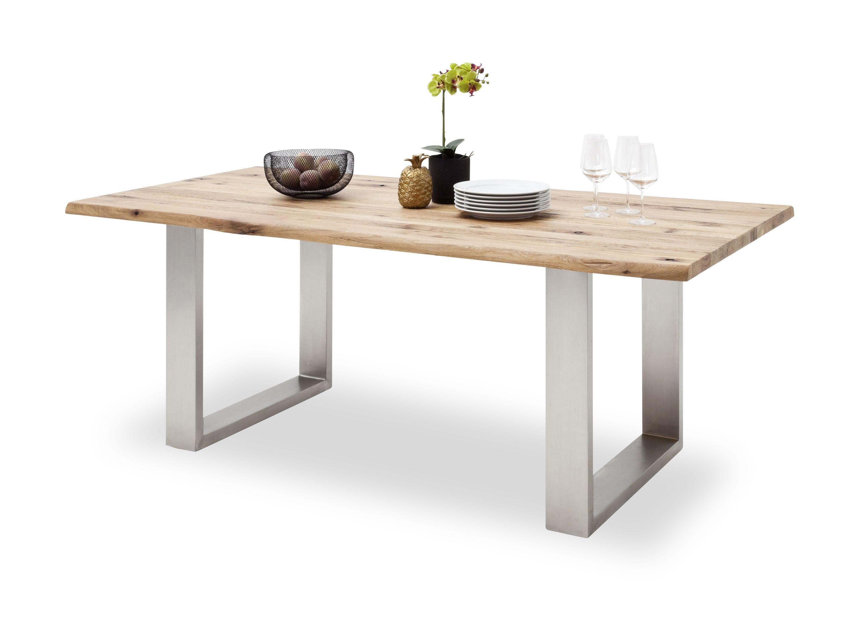 Massiver Esstisch aus Wildeiche - Modell Matras