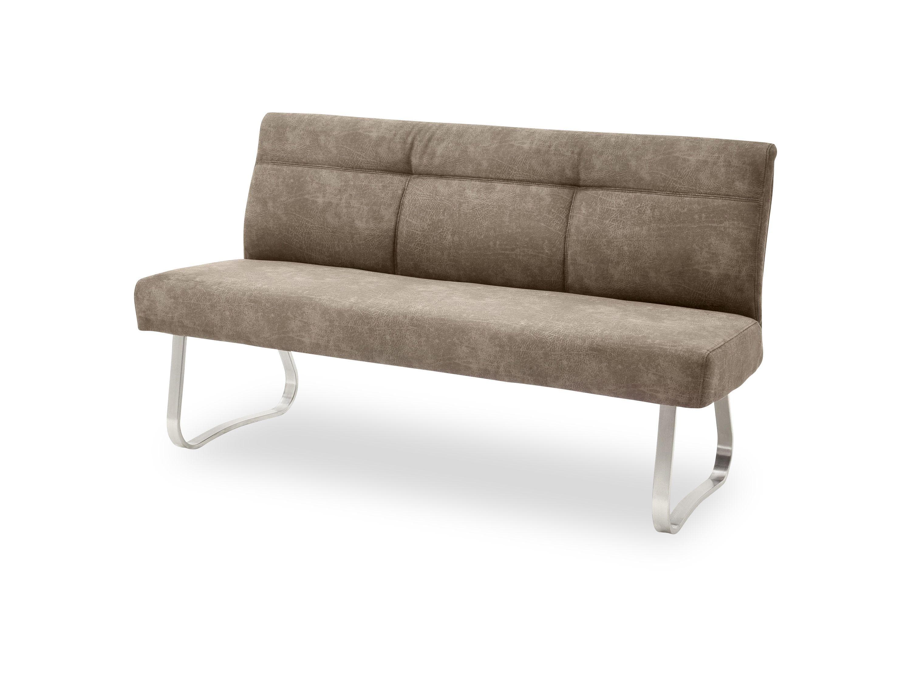 MCA furniture Sitzbank Talena Braun Edelstahl