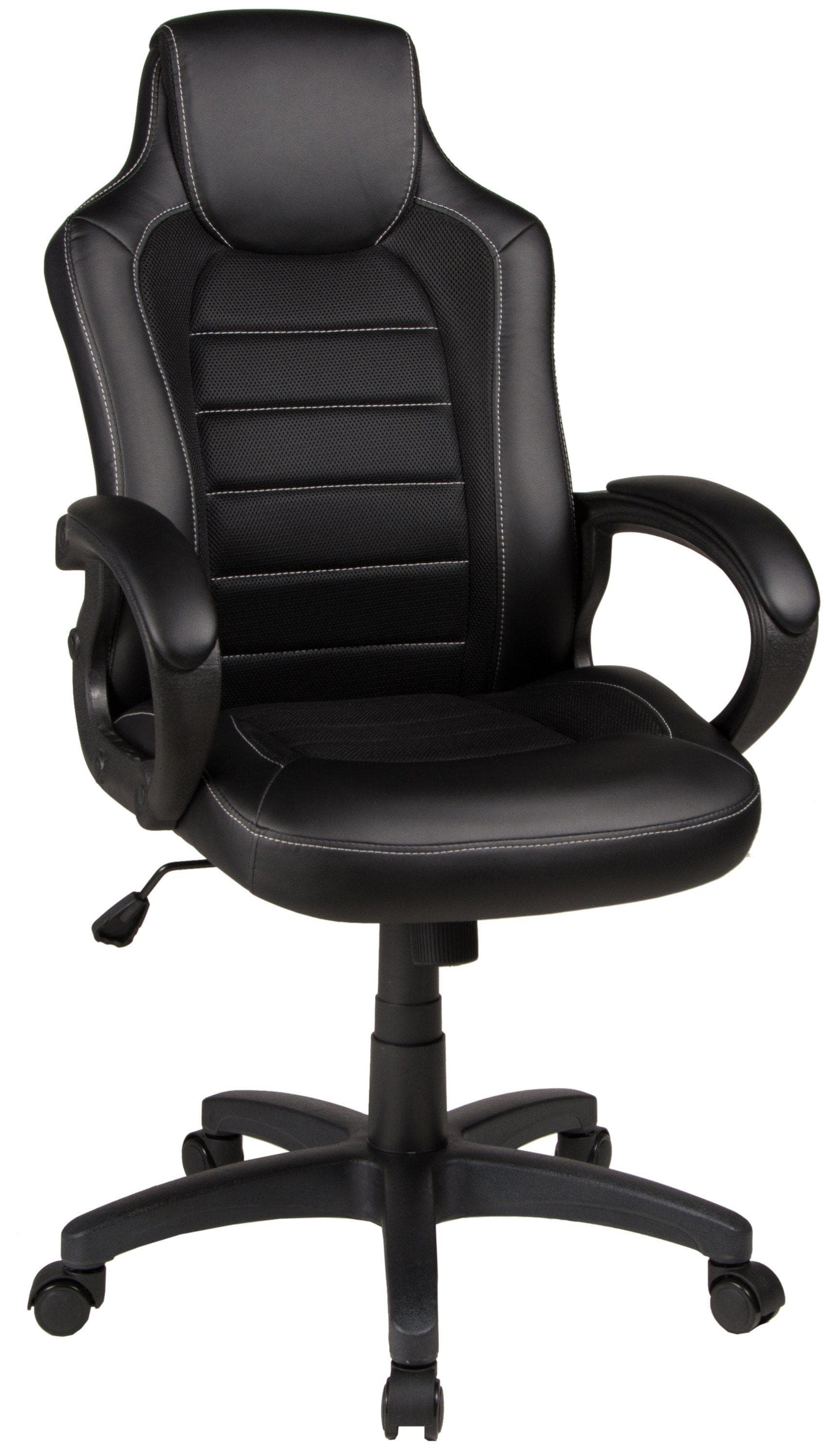 Moderner Chefsessel mit Netzrücken und Armlehnen