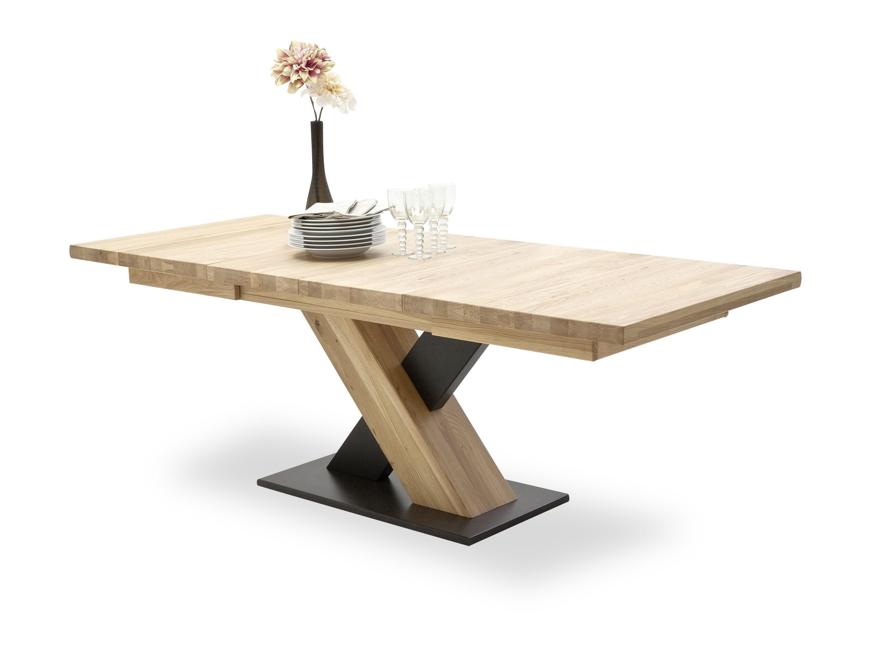 Ausziehtisch Mendoza aus massiver Eiche Bianco