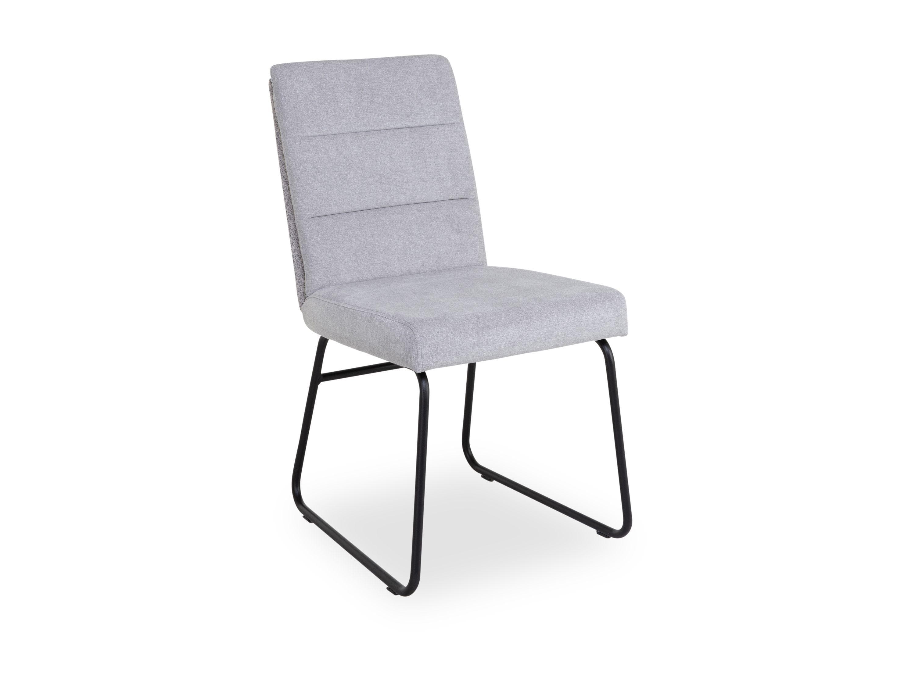 SANSIBAR Living Esszimmerstuhl TINNUM Silber Polsterstuhl