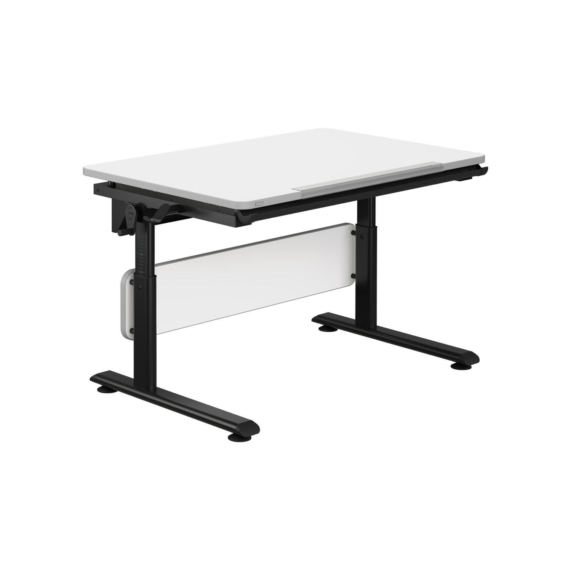 Modernes und ergonomisches Metall- und Holz-Schreibtisch in Schwarz