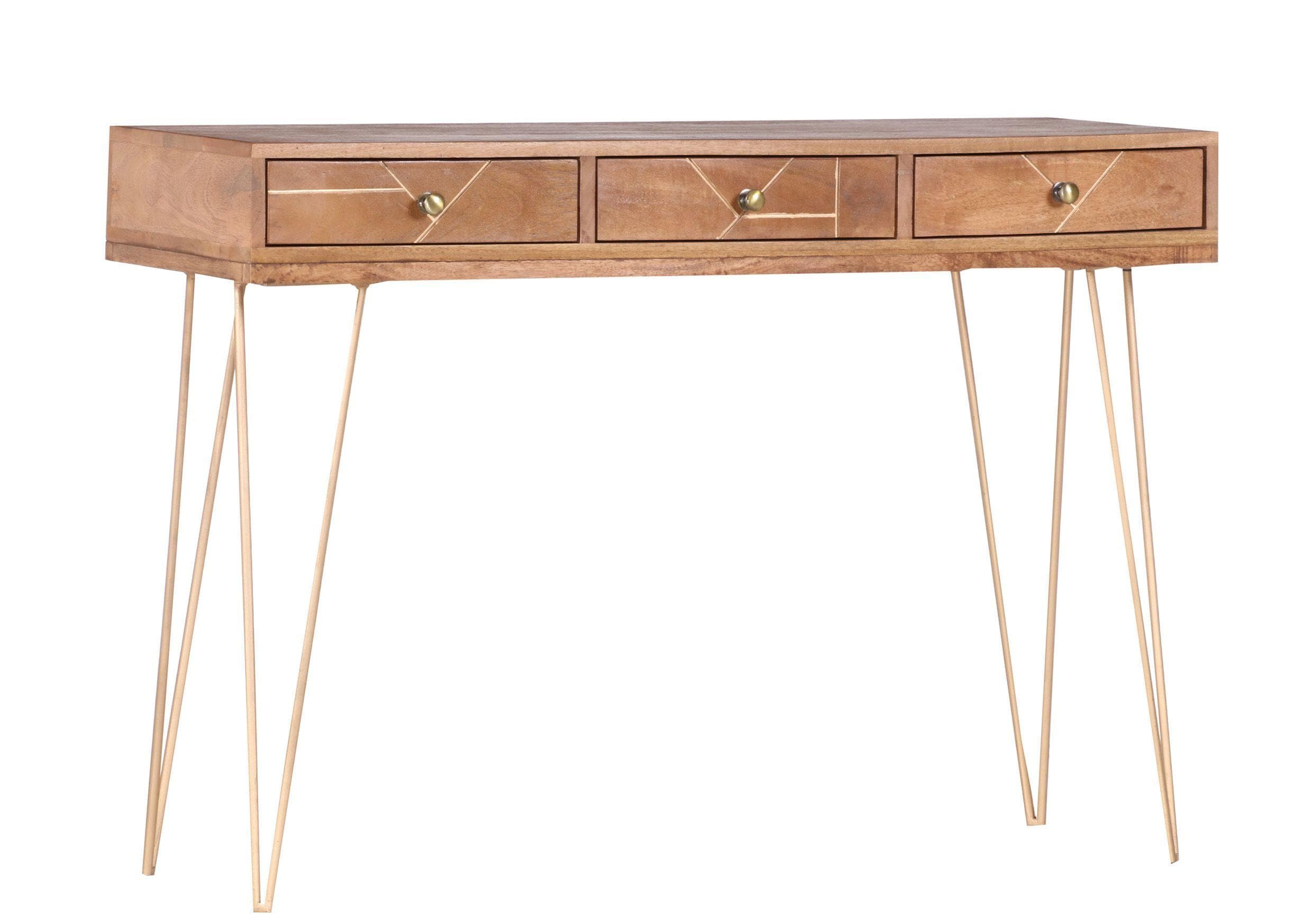 Moderne Konsole mit eleganten Haarnadelbeinen