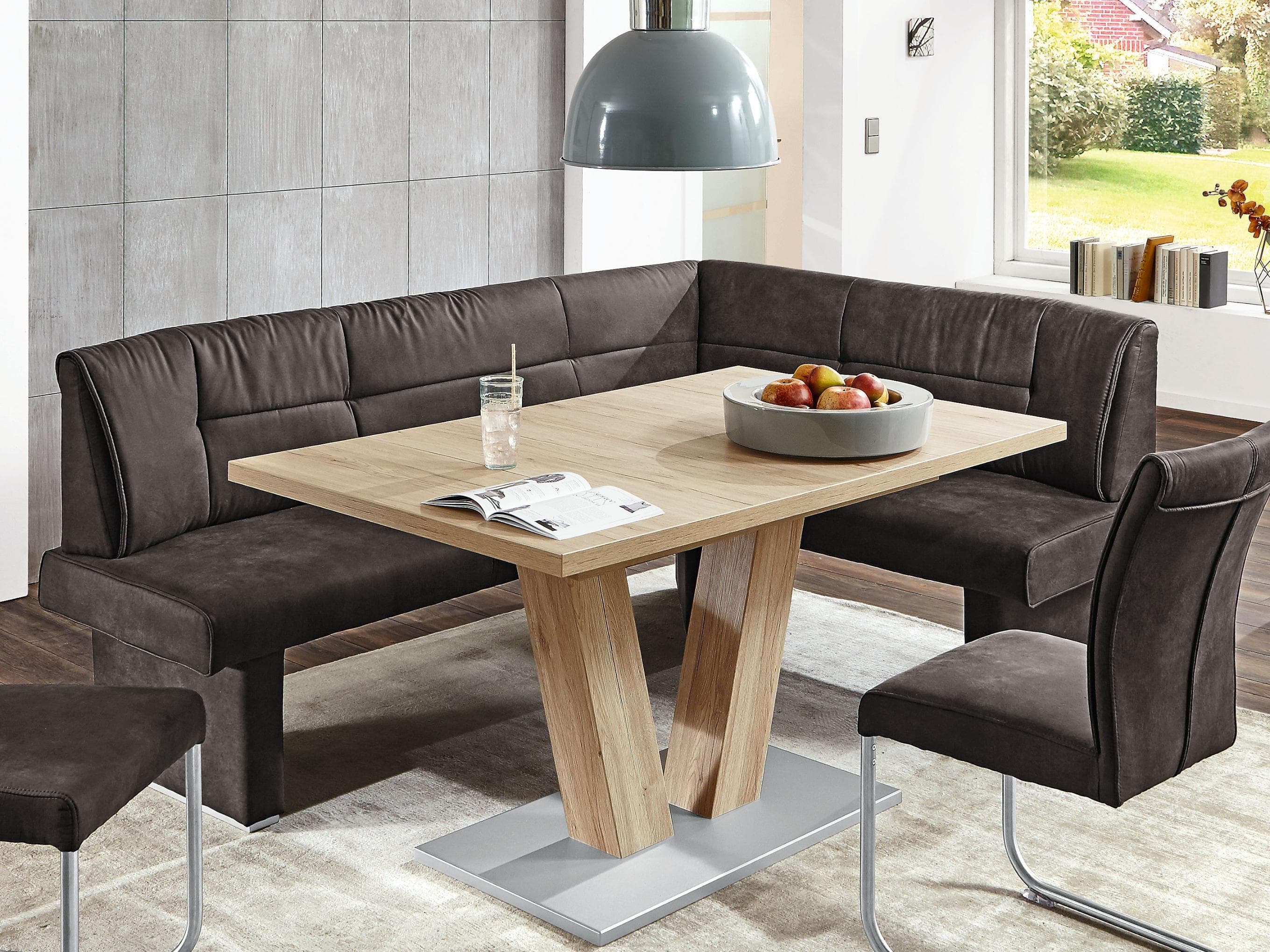 Eckbank LISA Grau Microfaser