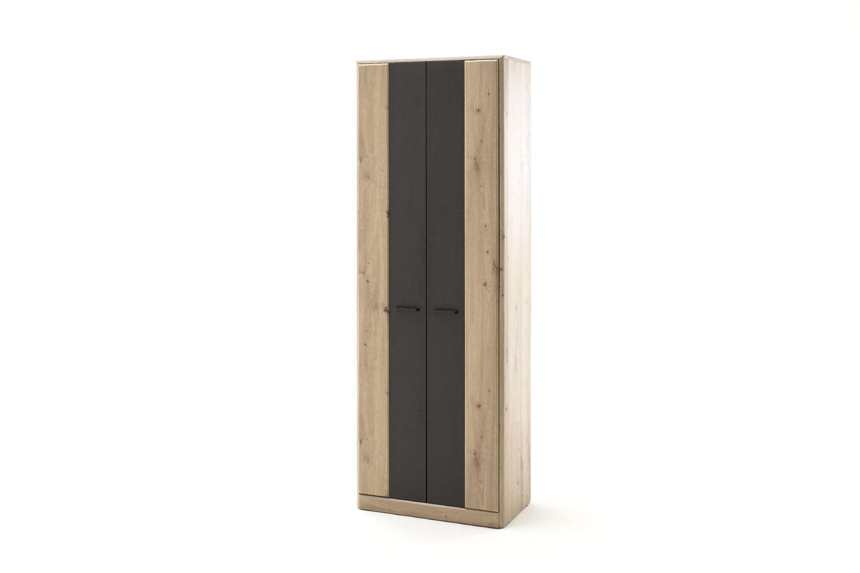 Garderobenschrank CALAIS Balkeneiche-Cosmos Grey 2-Türer