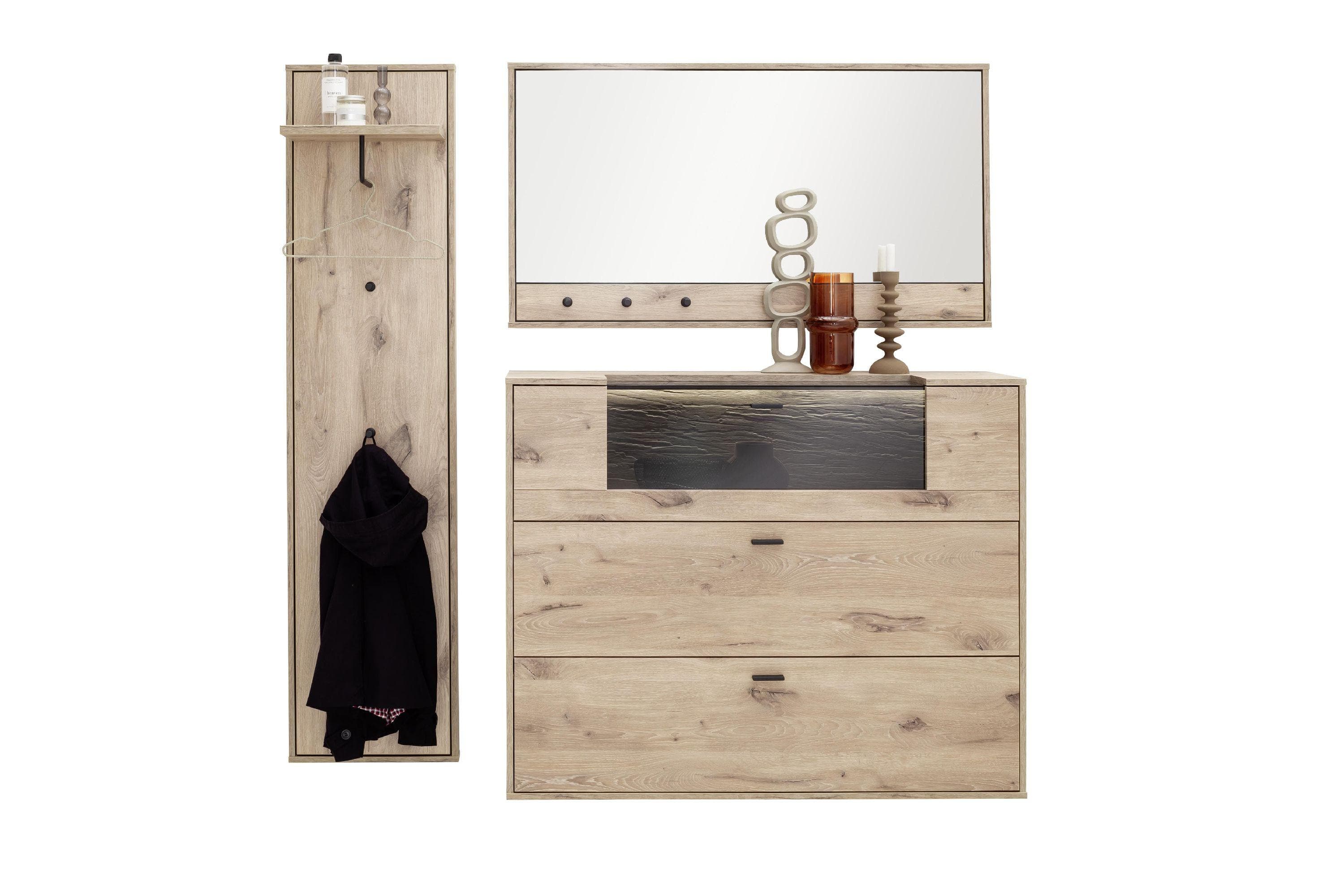Garderobenset MEZZANO Viking Oak Holzwerkstoff
