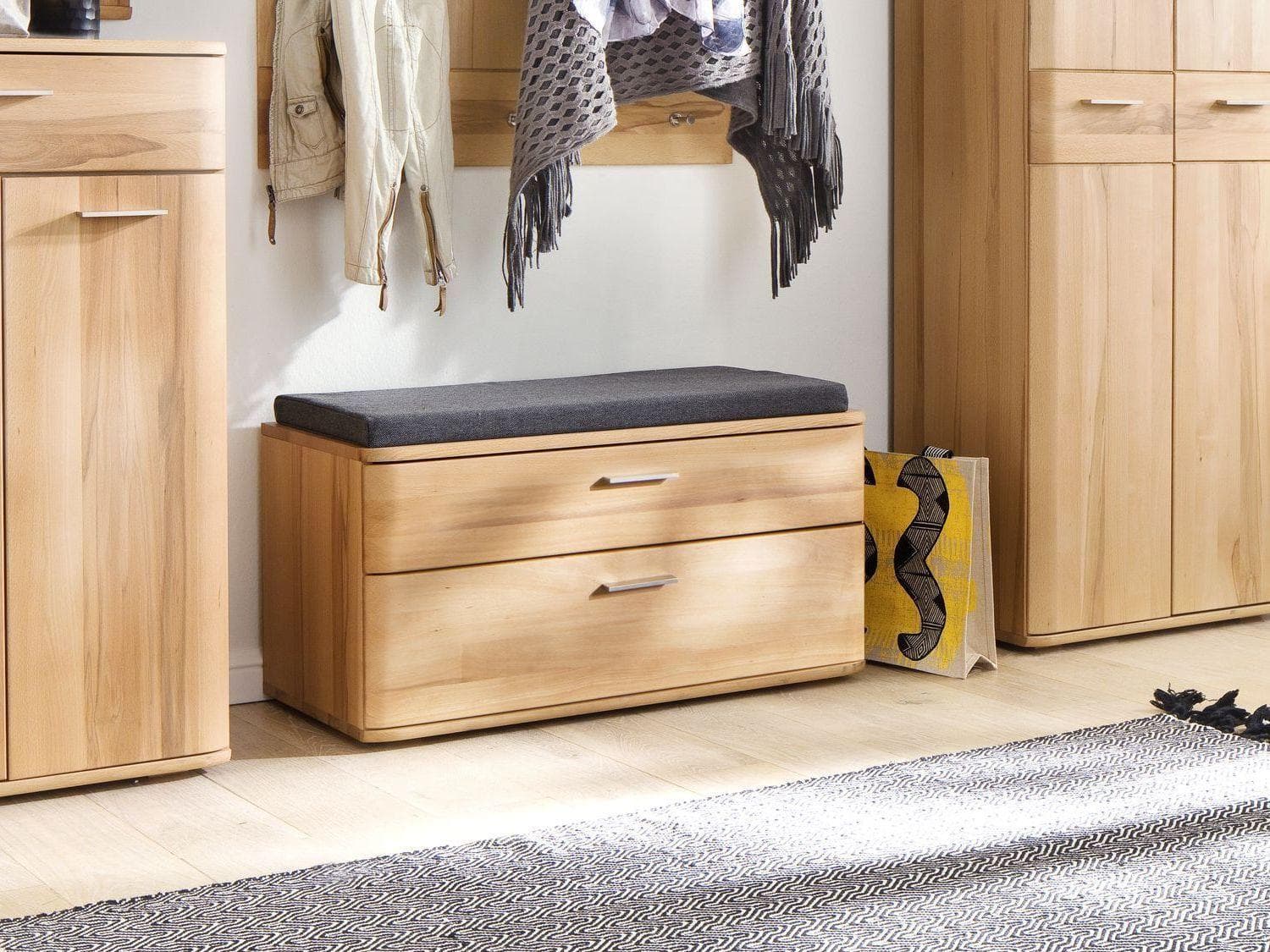 Garderobenbank VALMONDO VEDURA Massiv Kernbuche