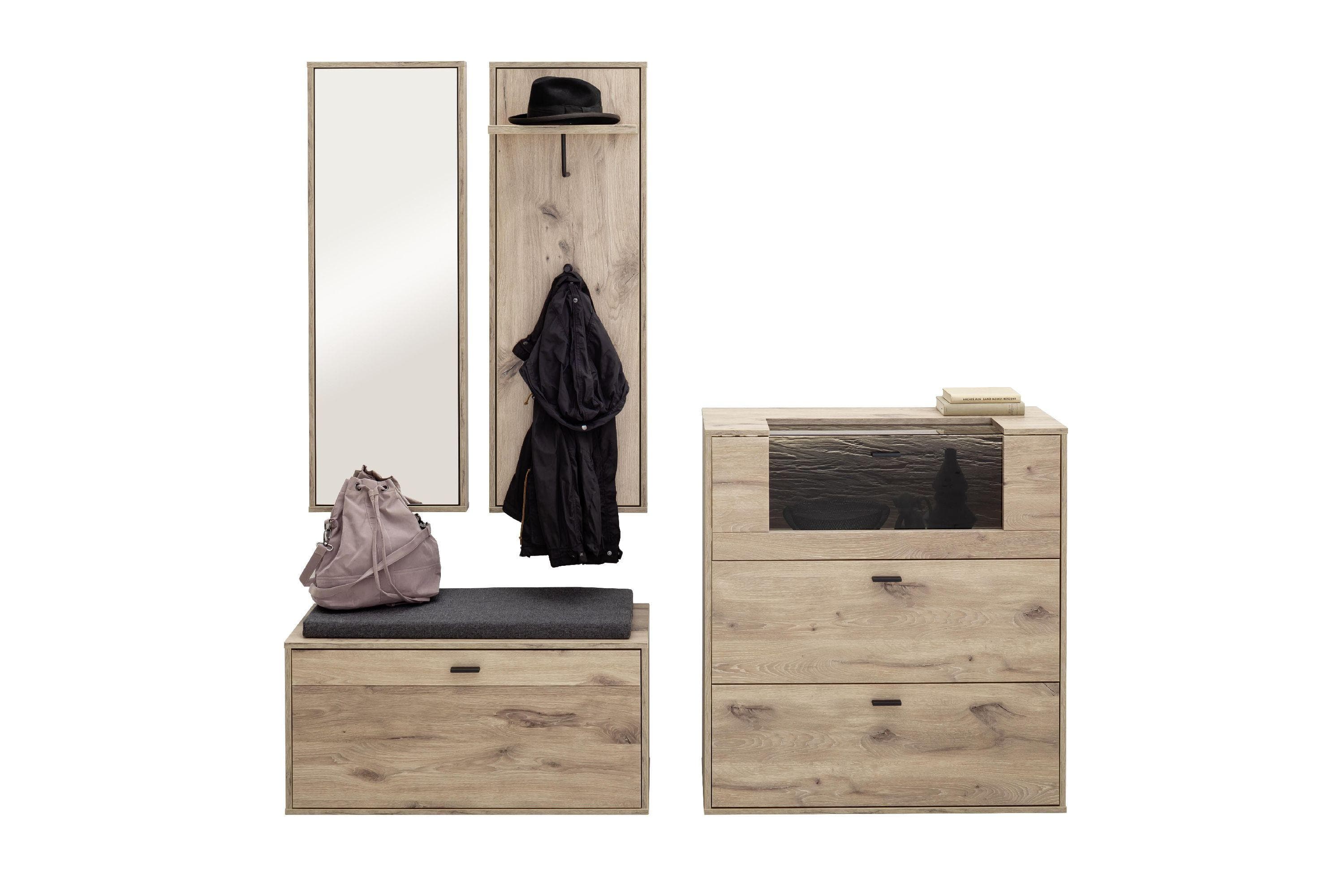 MCA Garderobenset MEZZANO Viking Oak Holzwerkstoff