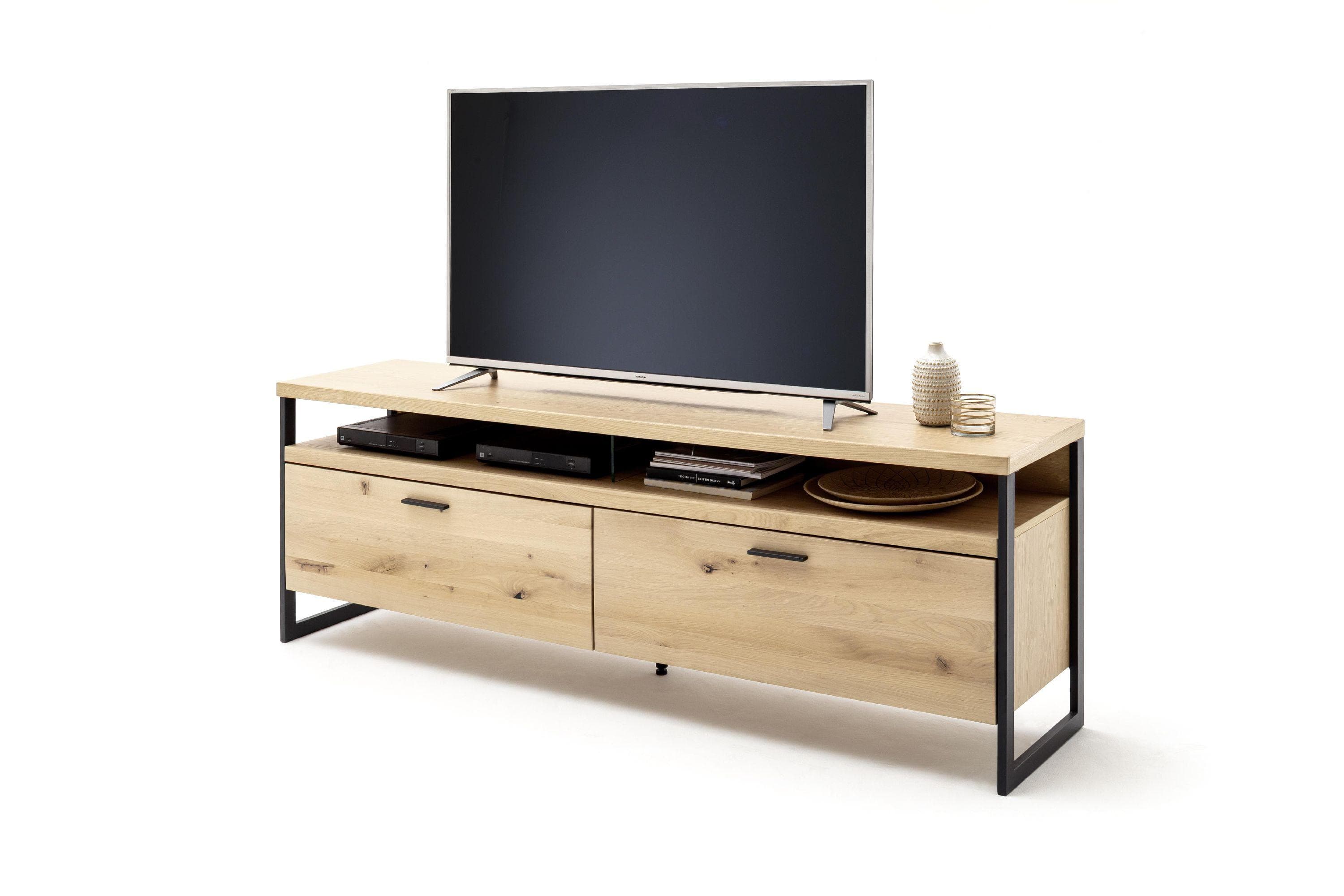 TV-Lowboard Salerno in Balkeneiche & Eiche Bianco