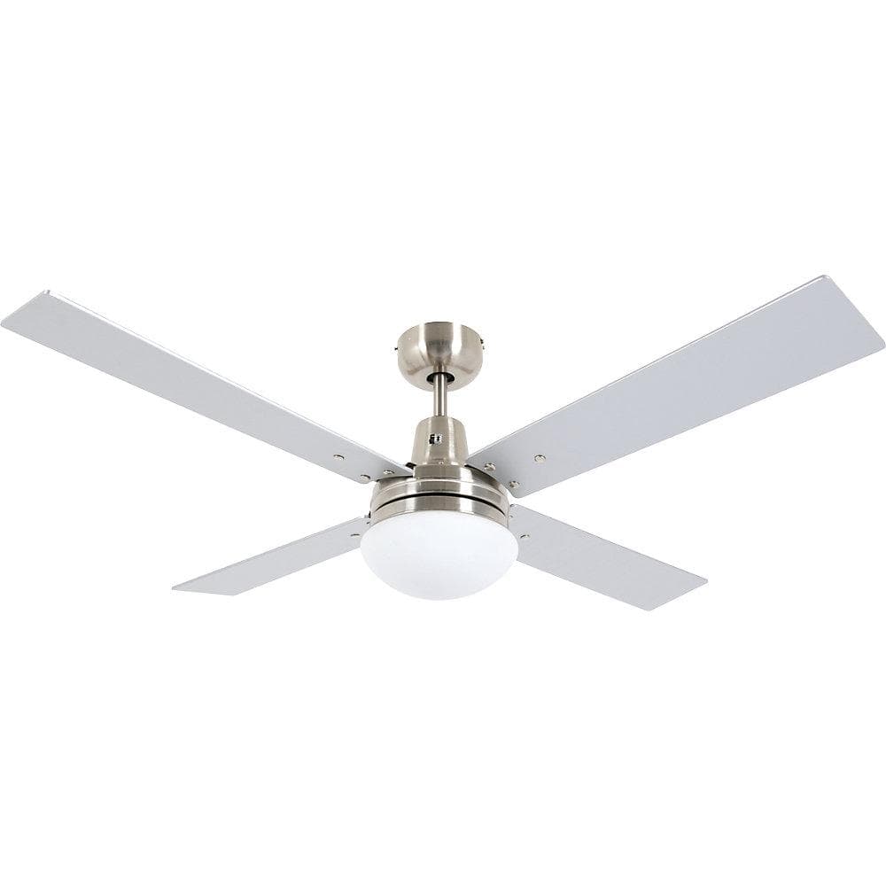 Kaiserkraft Deckenventilator AIRFUSION QUEST II mit LED, 1220 mm, Chrom
