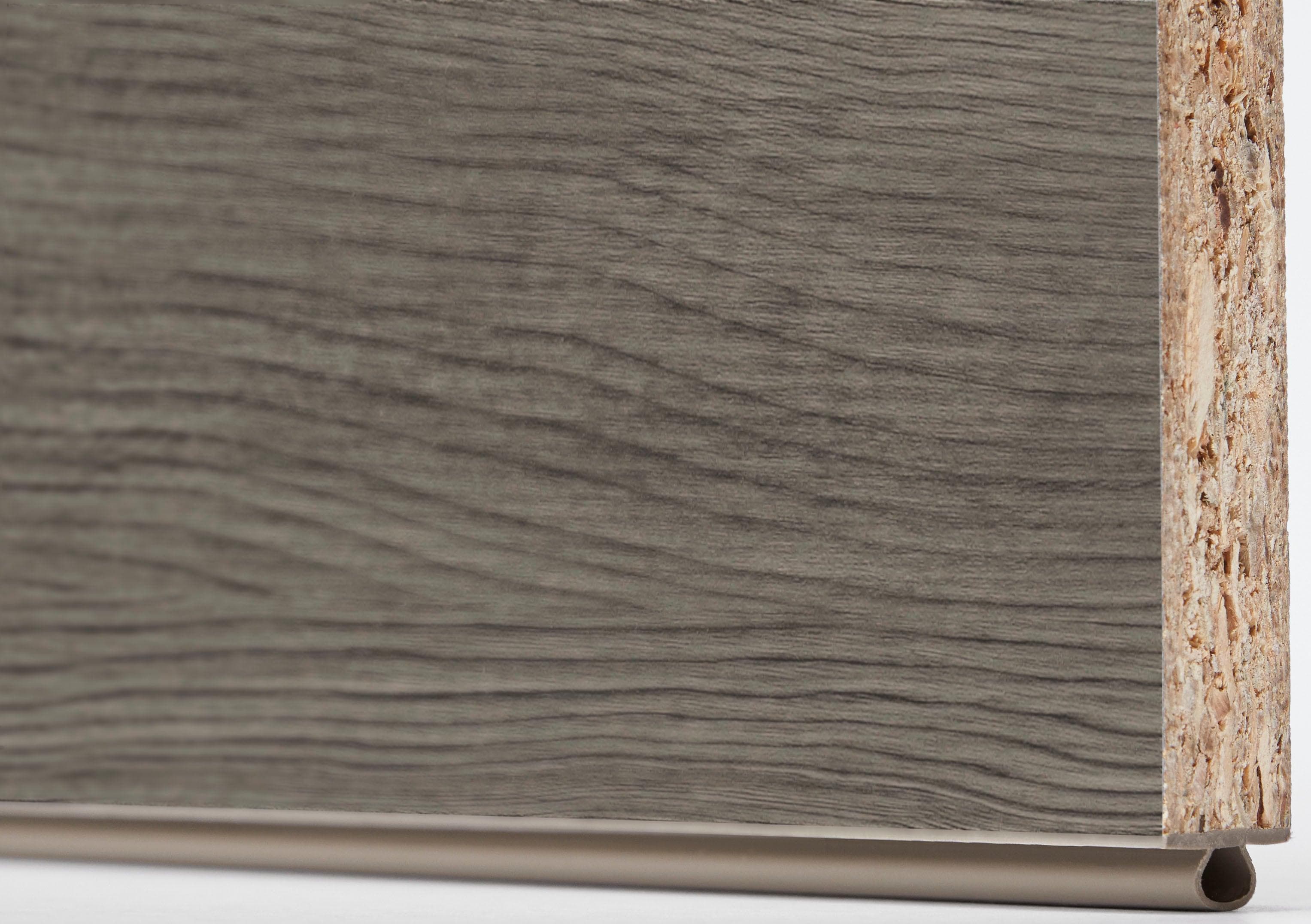 Express Küchen Sockelblende grau eichefarben 105 cm Holzwerkstoff
