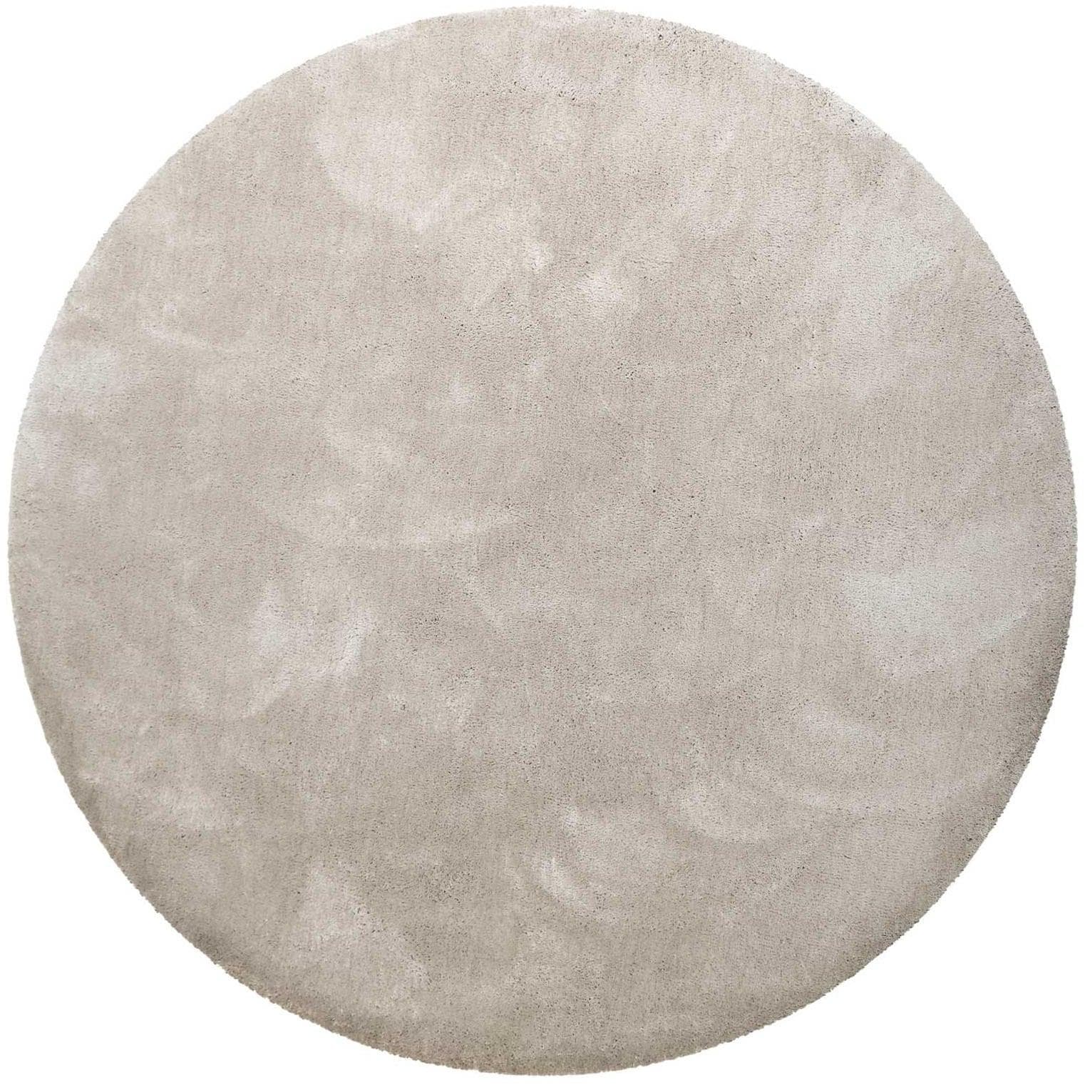 Teppich HOMIE LIVING Pisa Beige 200cm Rund Hochflor