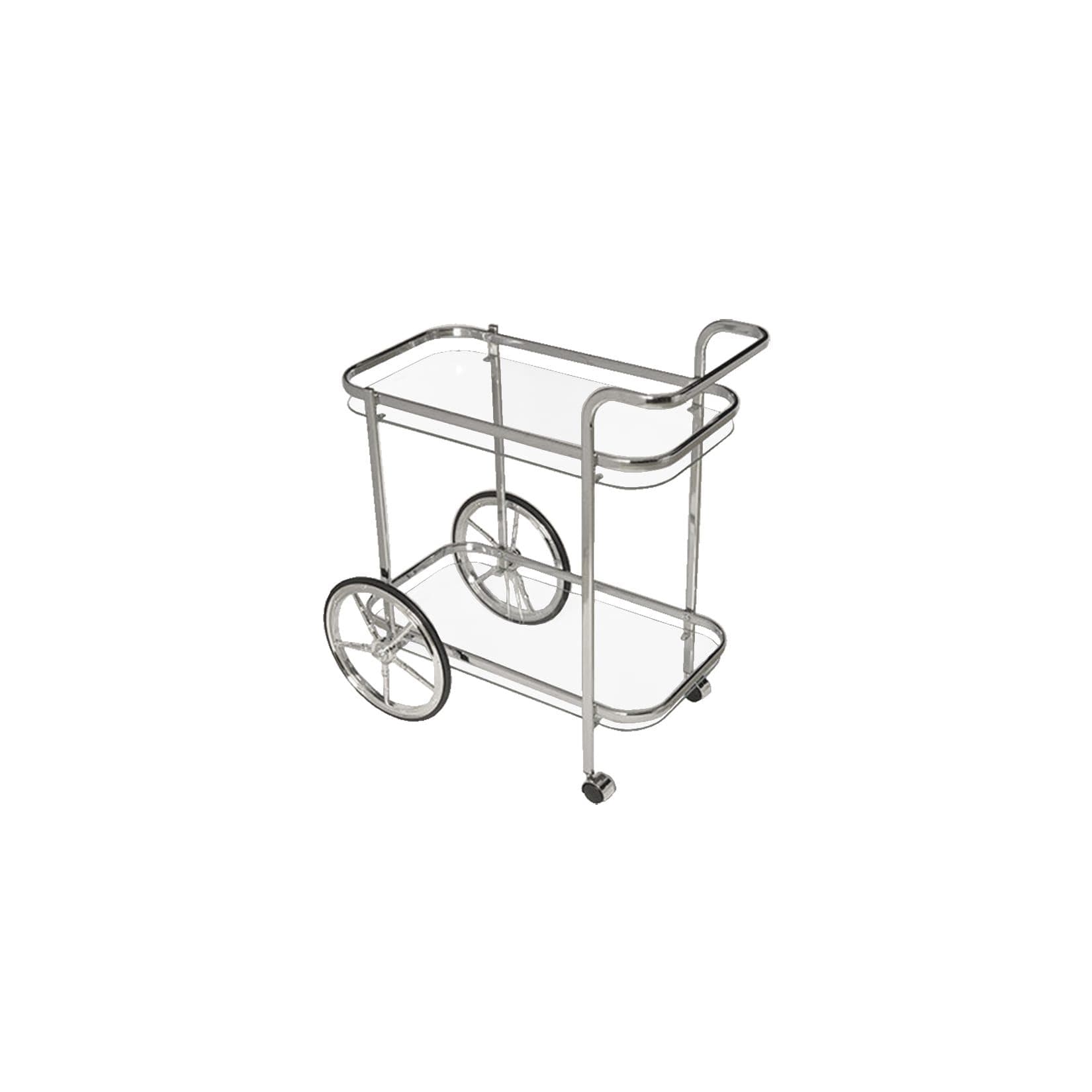 Home Affaire Küchenwagen mit Verchromtem Gestell und Glasplatten