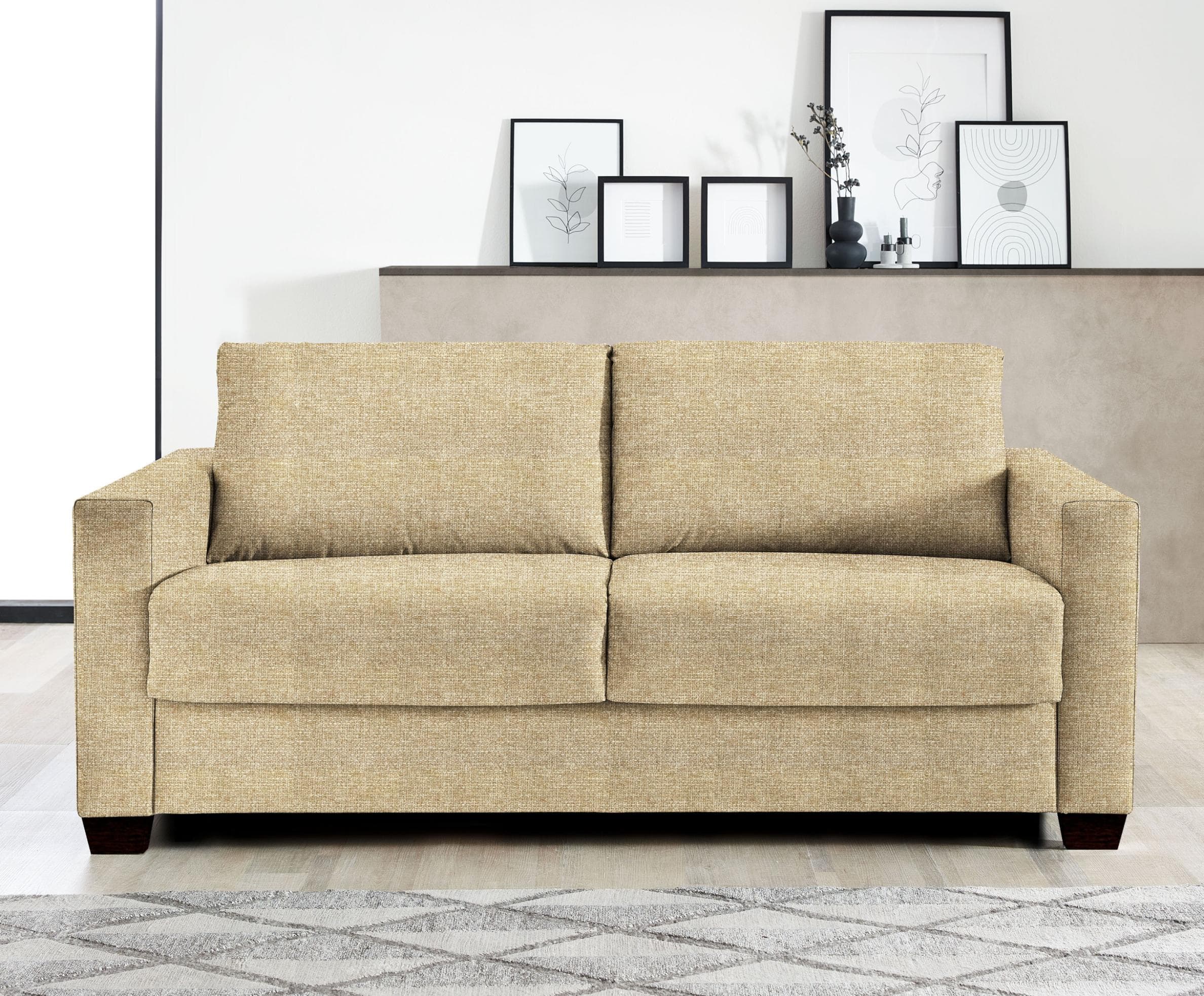 Schlafsofa Bali Denver Dauerschläfer Hellbraun