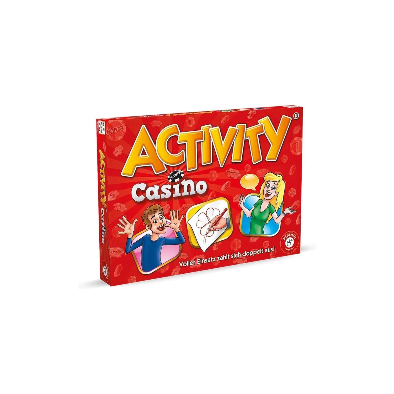 Piatnik Activity Casino Spiel ab 12 Jahre Partyspiel mit Jetons