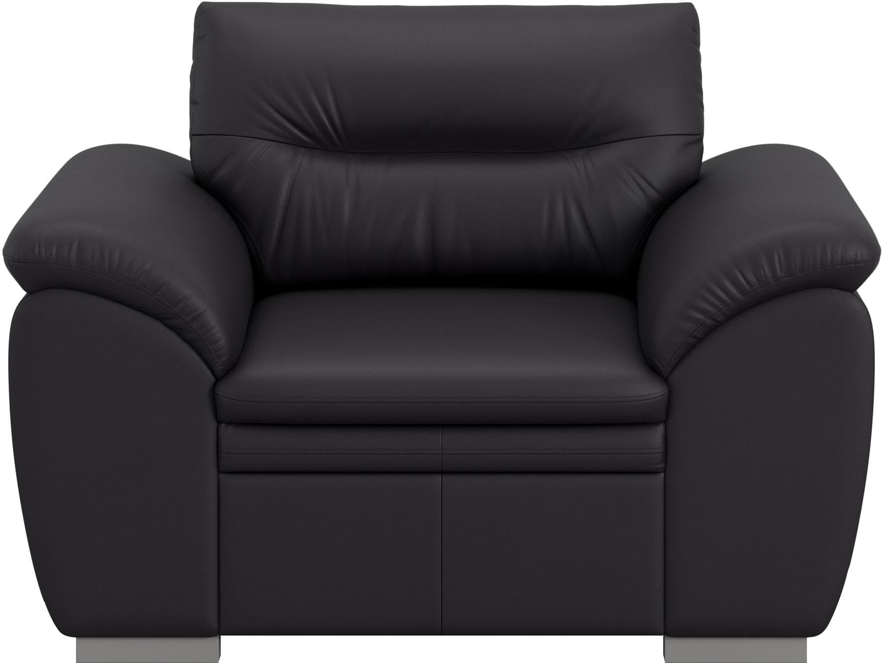 COTTA Sessel Leandra Schwarz Luxus-Microfaser