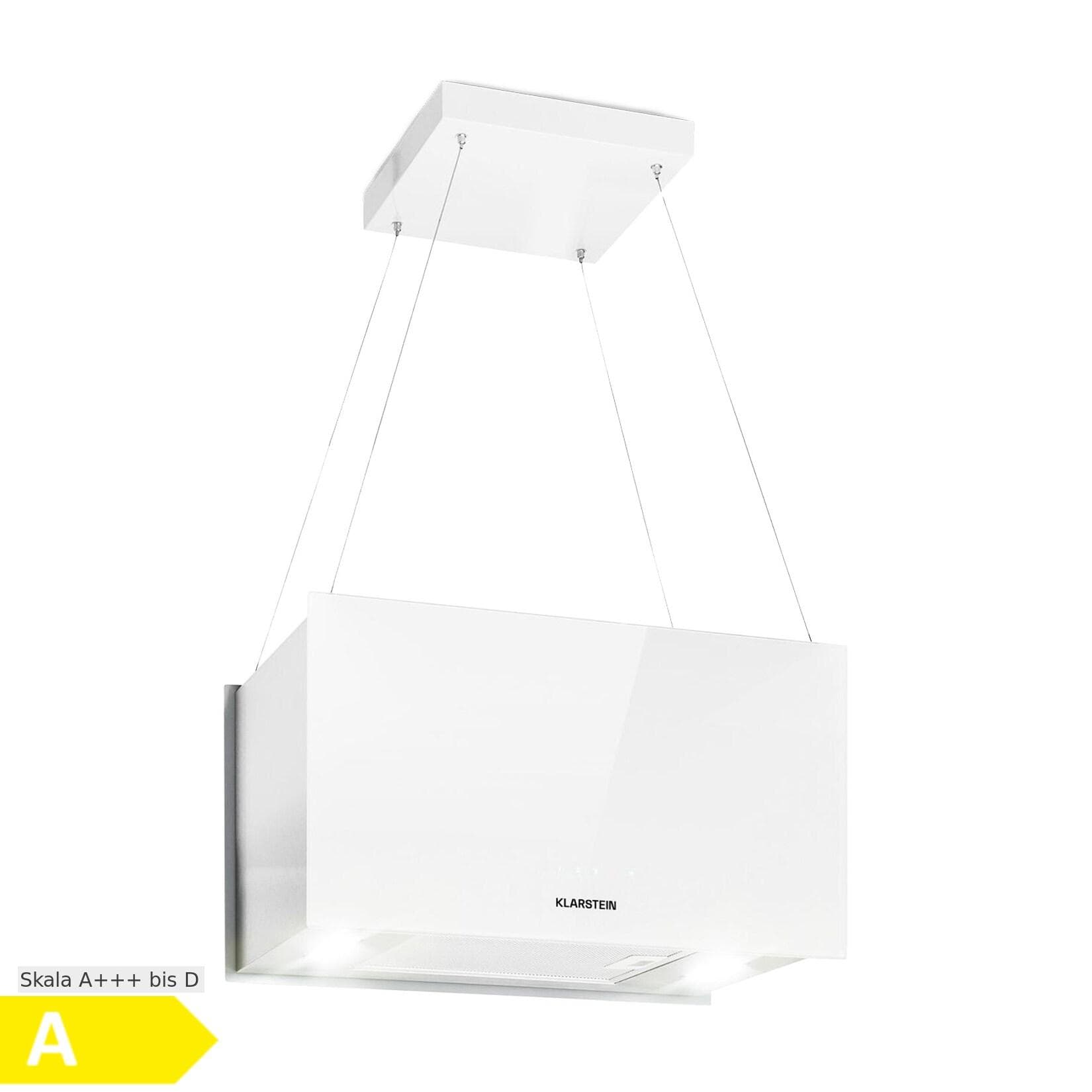 Klarstein Kronleuchter L Inselabzugshaube 60cm LED Touch Weiß