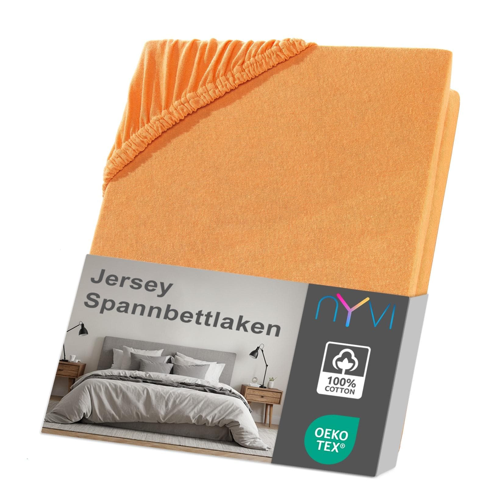 NYVI Jersey Spannbettlaken DreamScience Orange