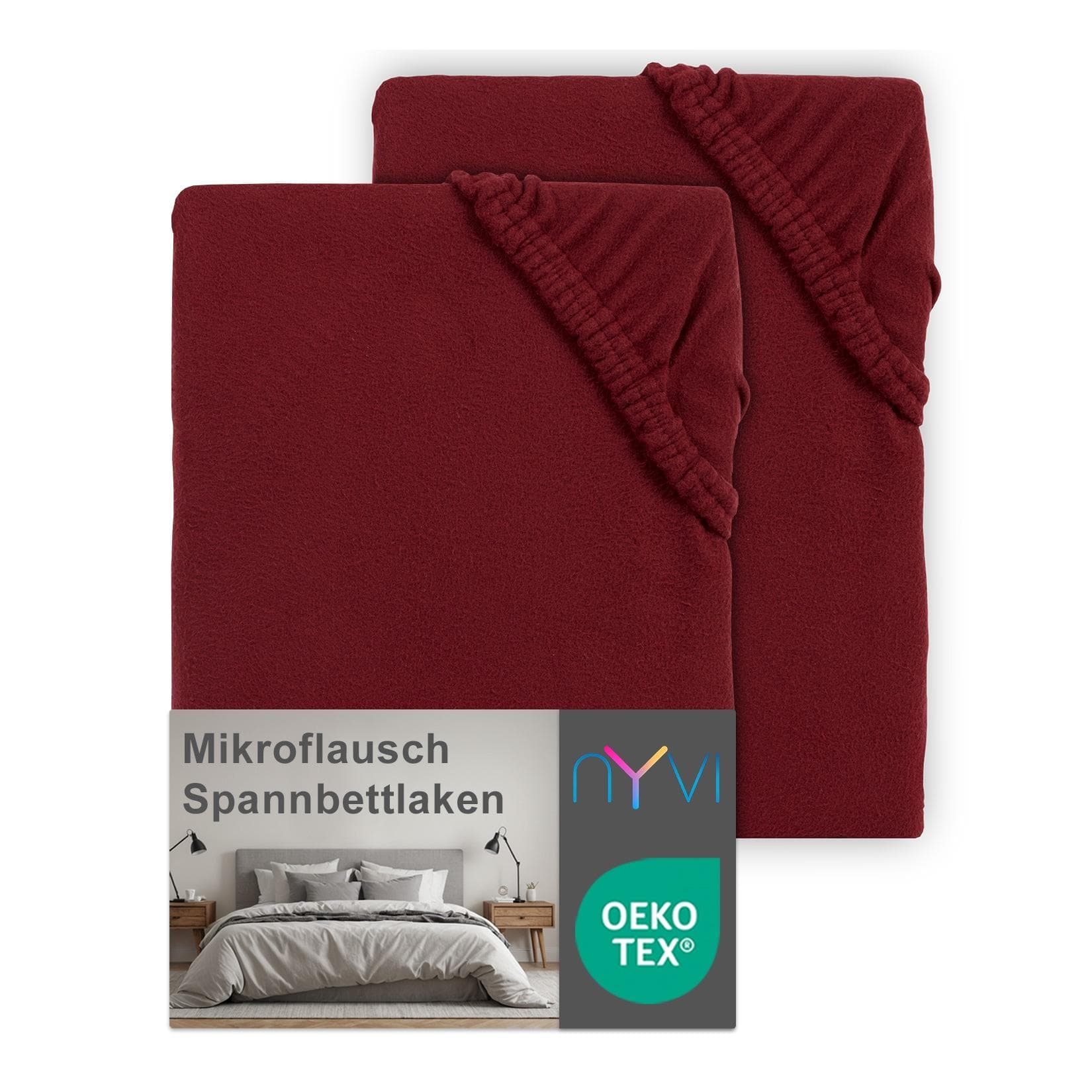 NYVI Spannbettlaken DreamScience Mikroflausch Kuschelweiches Bettlaken