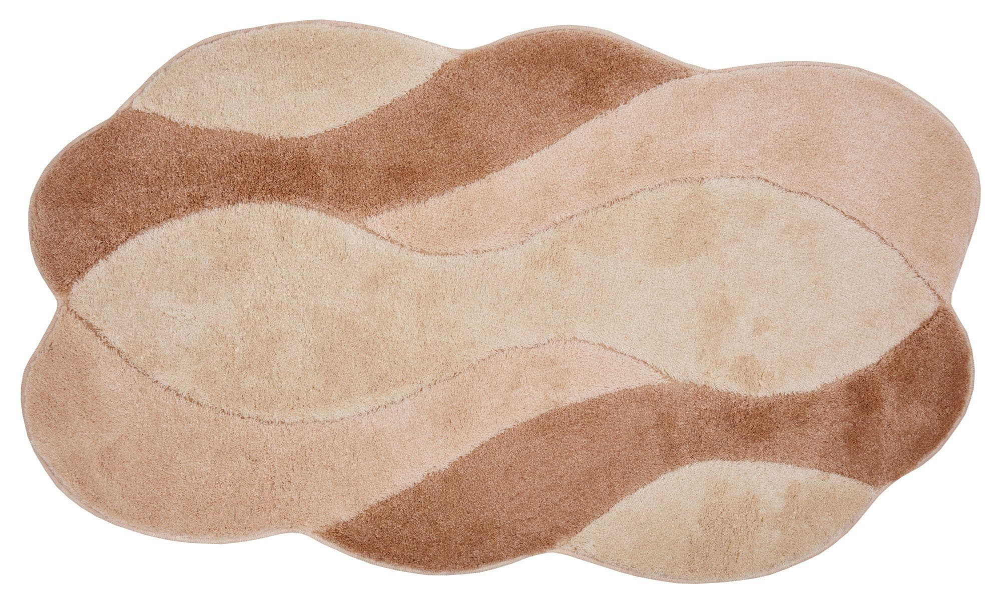 Badematte Carmen Grund Beige Wolkenförmig