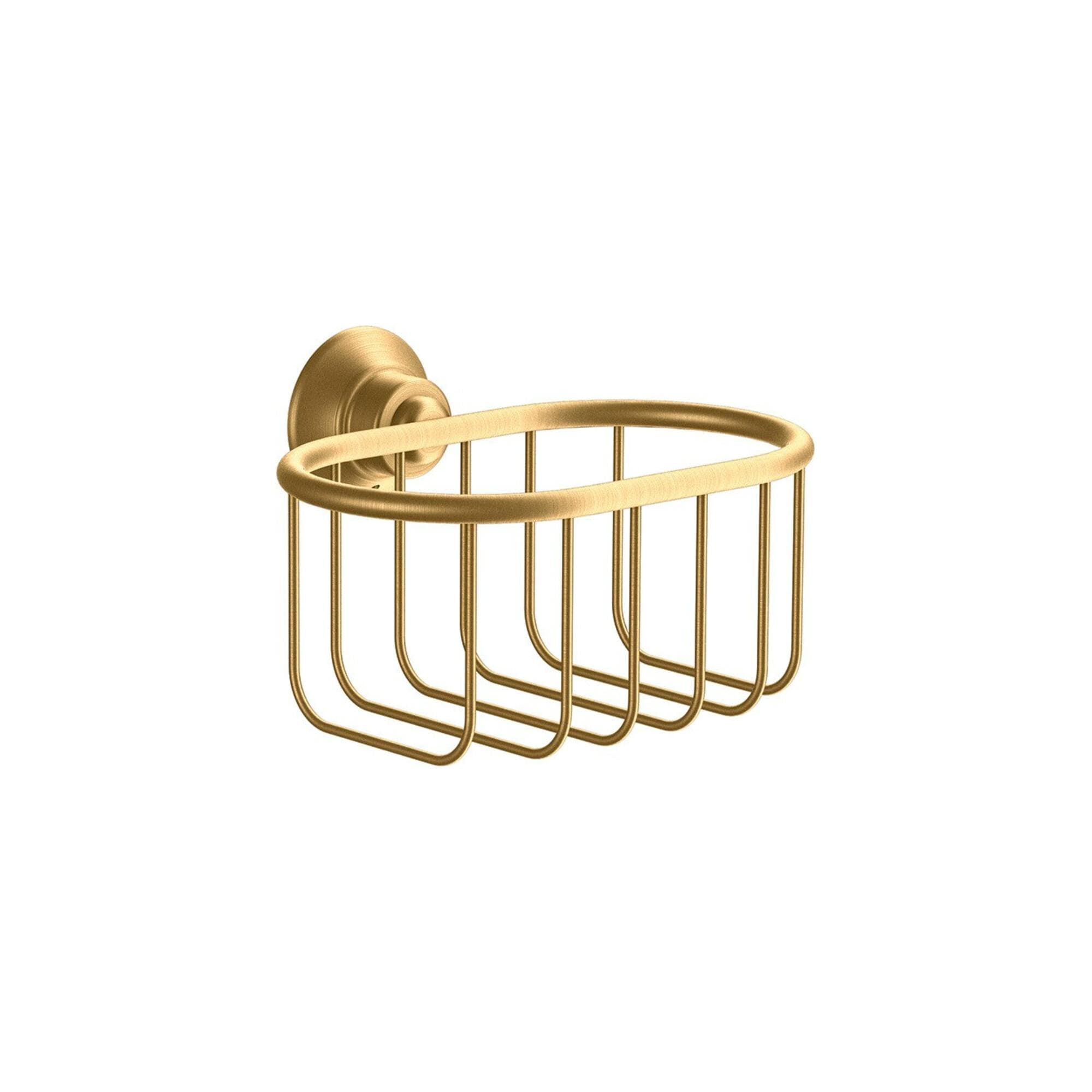 Hansgrohe Axor Montreux Duschkorb in Brushed Brass für Wandmontage