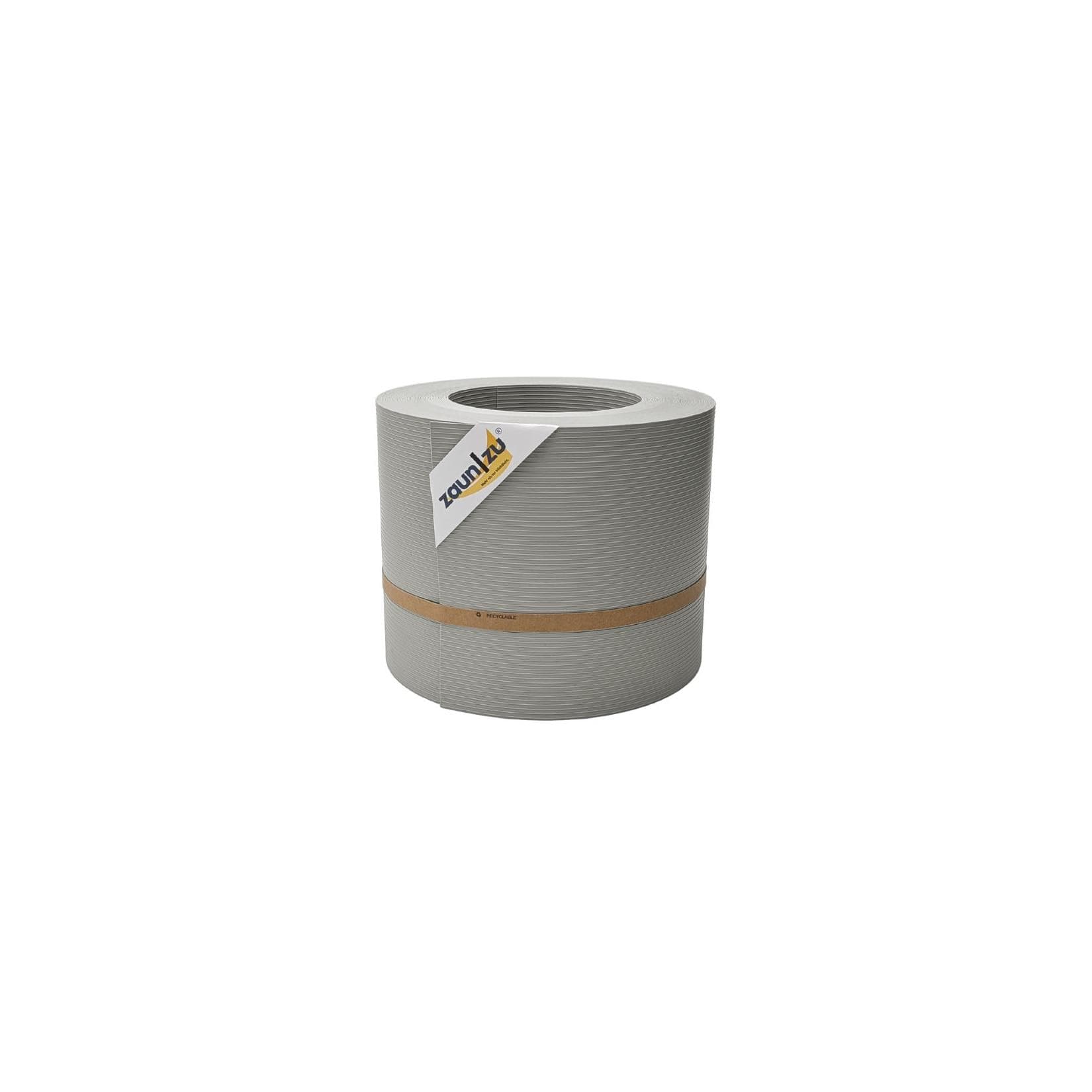 zaun zu® Sichtschutzstreifen Rille PP Steingrau 26m Rolle