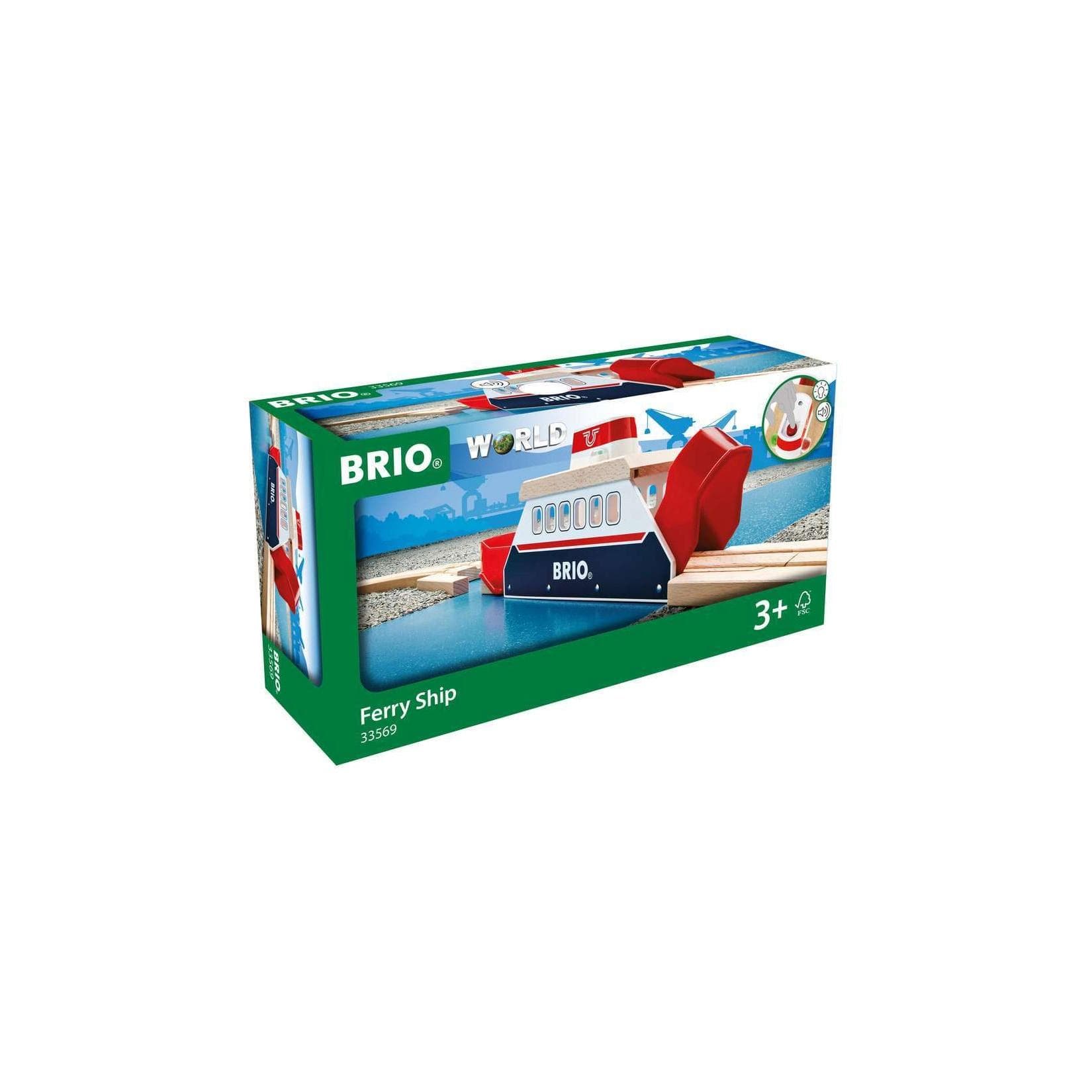 BRIO Spiel Light & Sound Fähre Interaktiv mit Licht und Ton