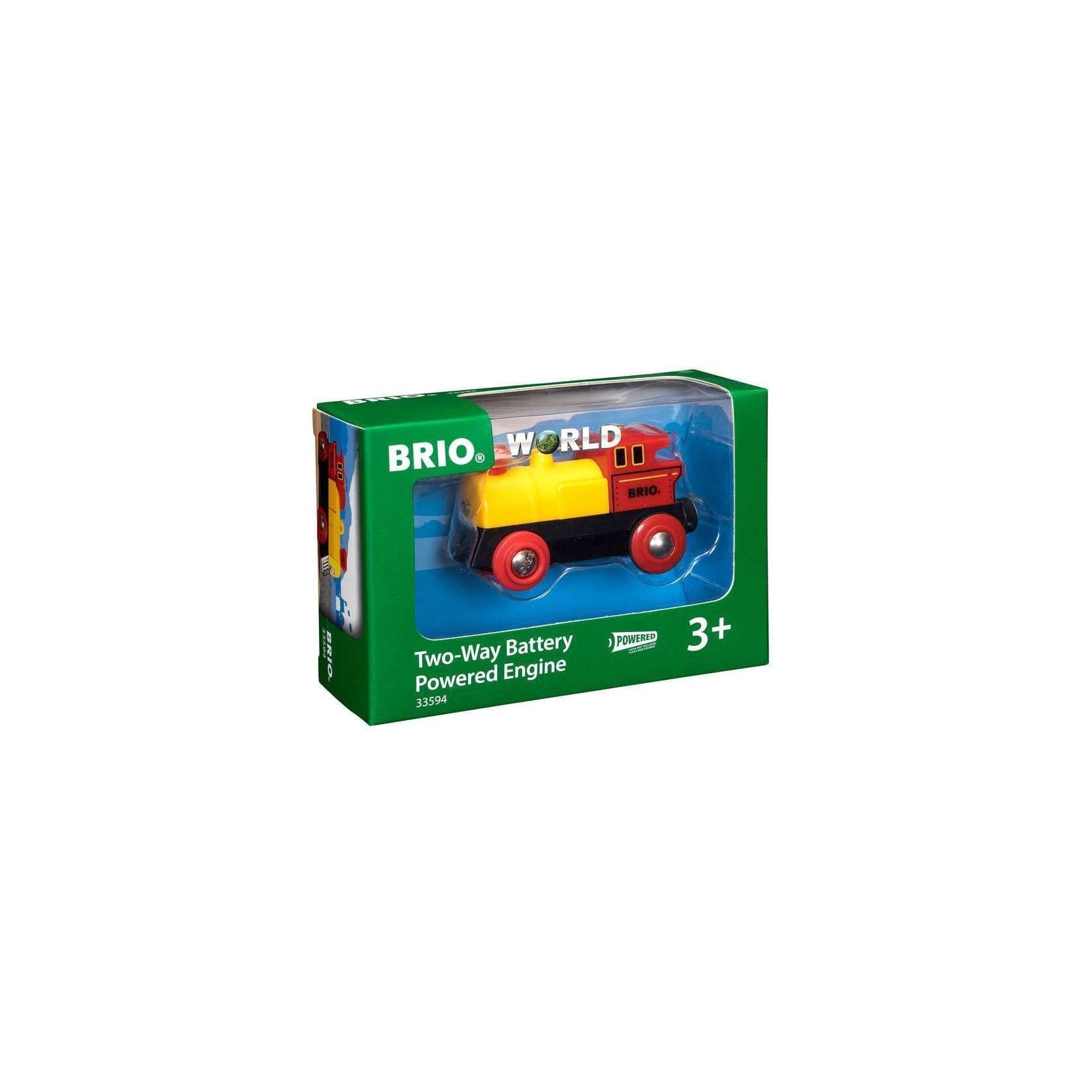 BRIO Spiel Gelbe Batterielok mit Licht und Sound