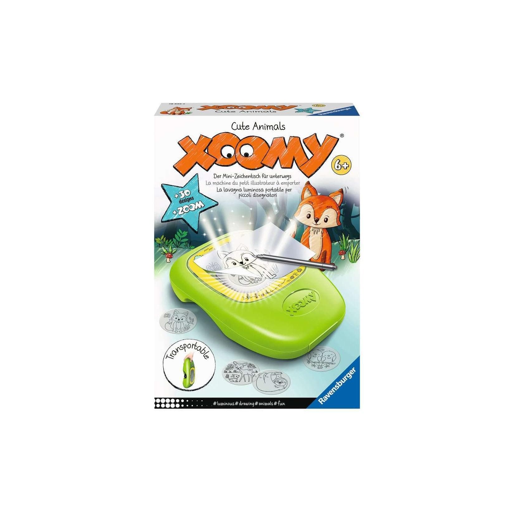 Ravensburger Malvorlage XOOMY® Midi Cute Animals Grün