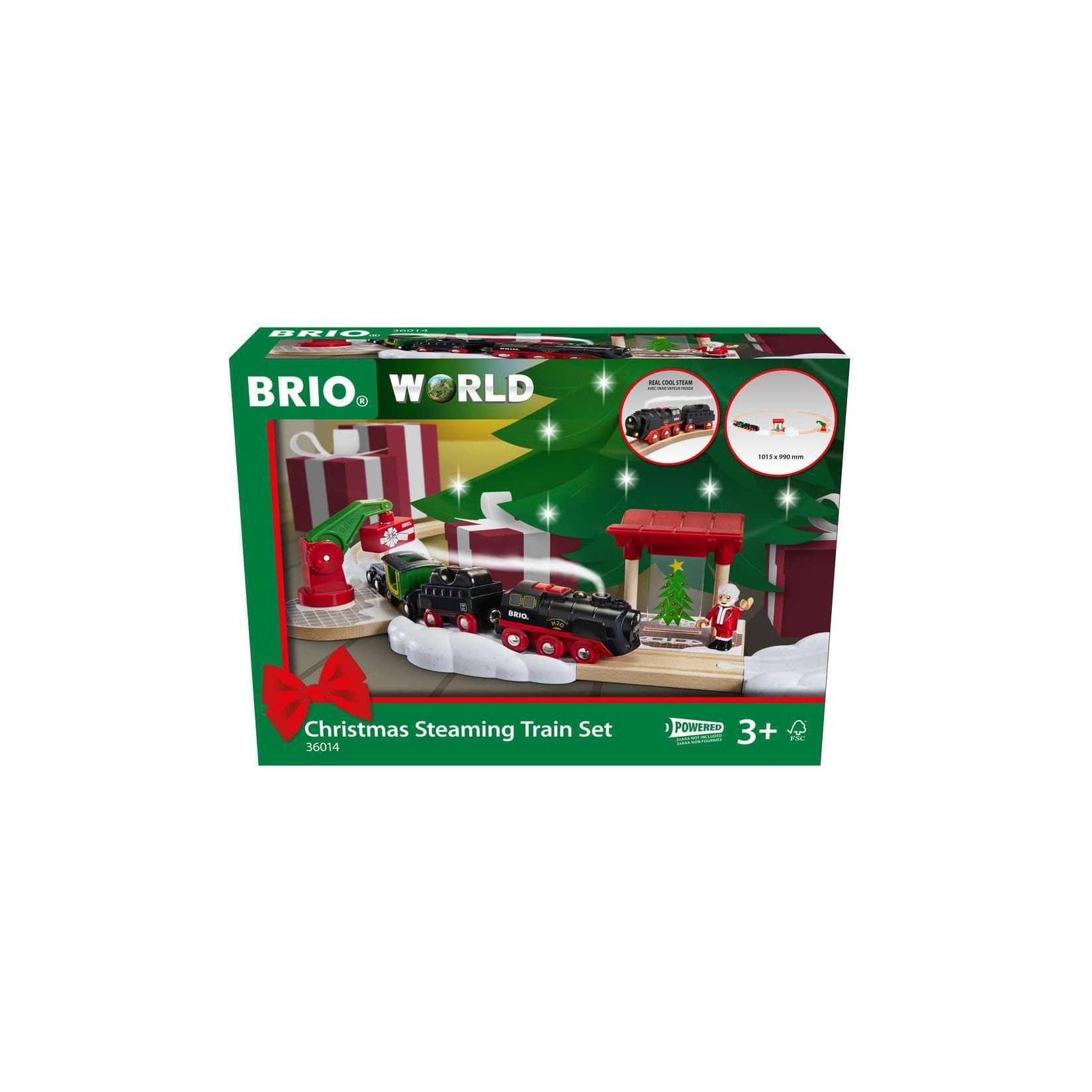 BRIO Batterie-Dampflok Weihnachts-Set mit Wassertank
