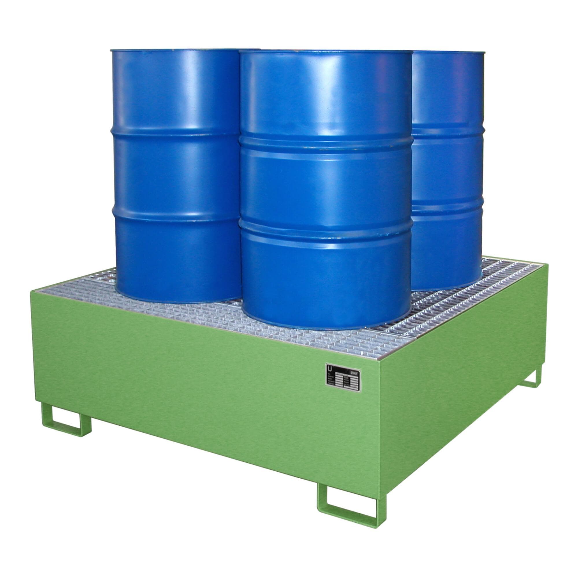 Bauer Südlohn Auffangwanne AW 800, lackiert, Resedagrün