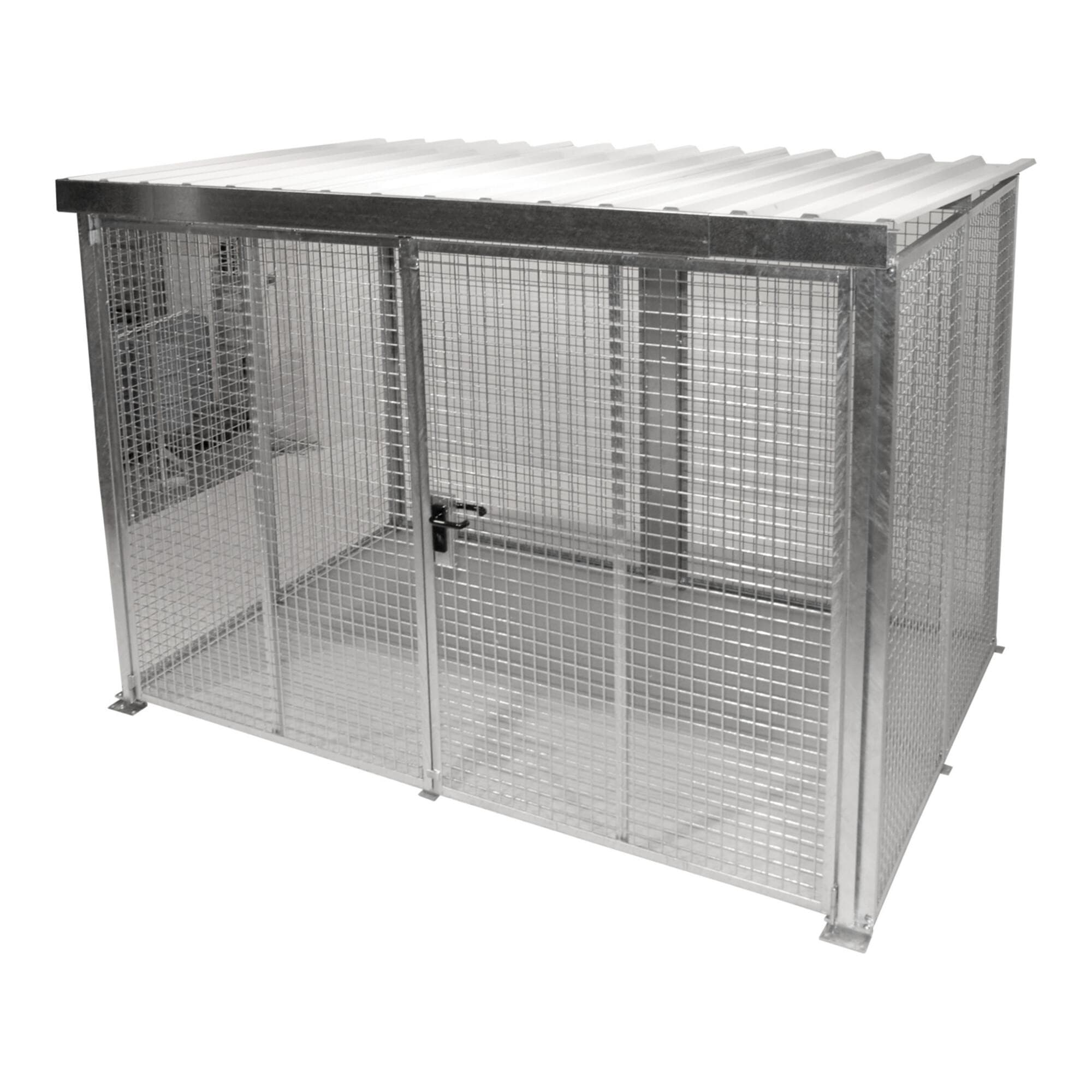 Bauer Südlohn Gasflaschen-Container GFC-M5/D-DF, feuerverzinkt