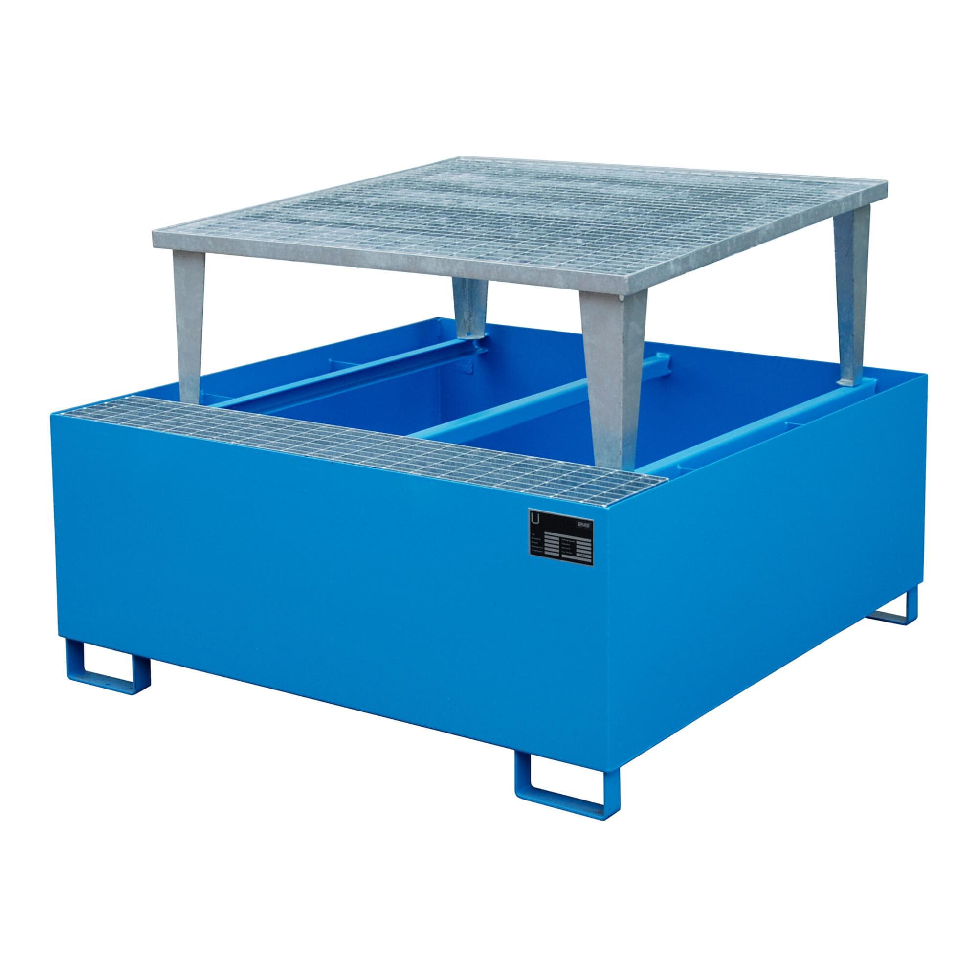 Bauer Südlohn Auffangwanne AWA 1000, lackiert, Lichtblau