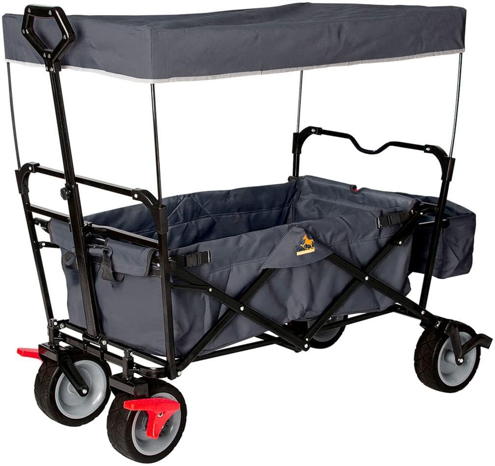 PINOLINO Paxi dlx Bollerwagen Anthrazit Schwarz mit Bremse