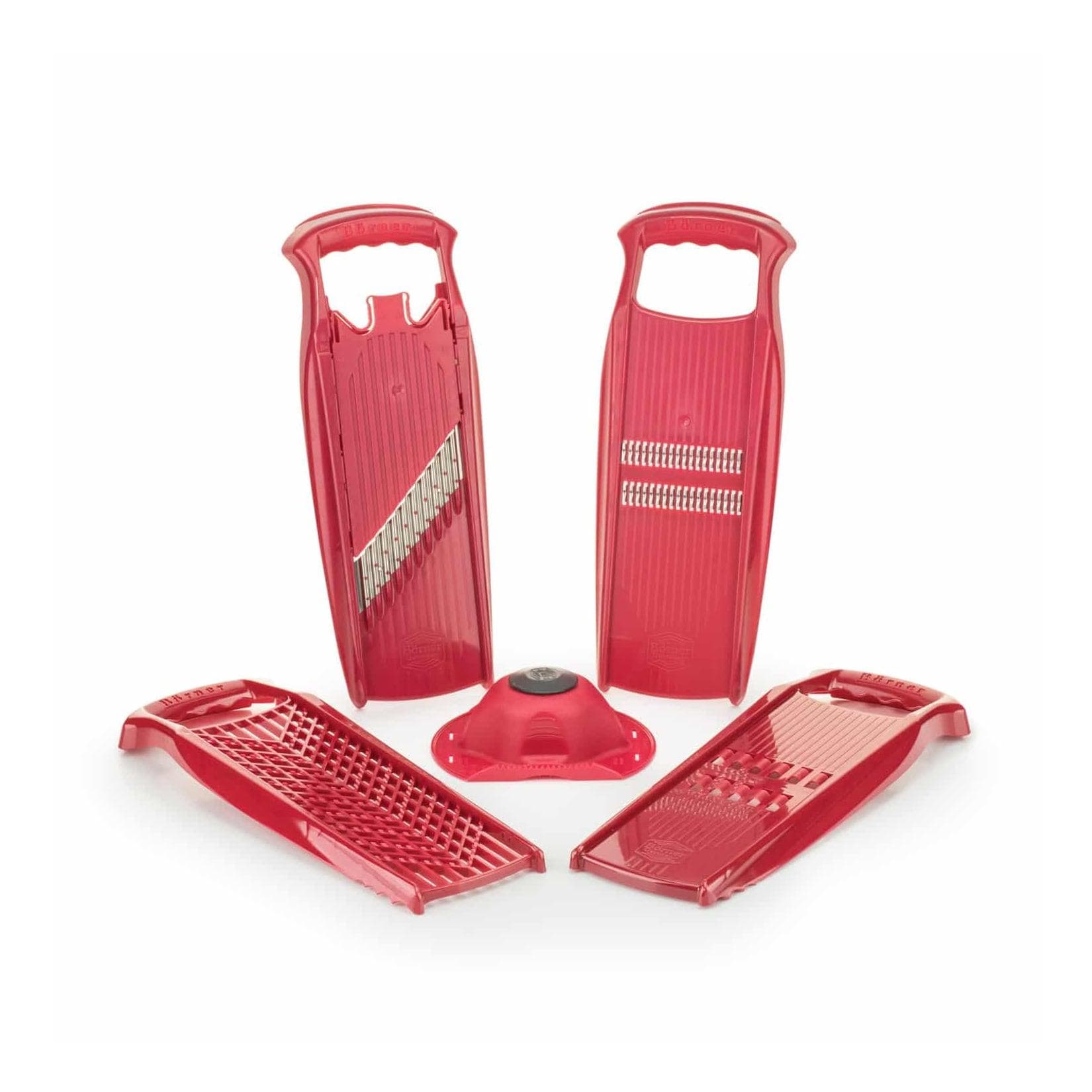 Börner Grater-Set Julienne Slicer Crinkle Wave-Waffle Cuter Cheese Grater
