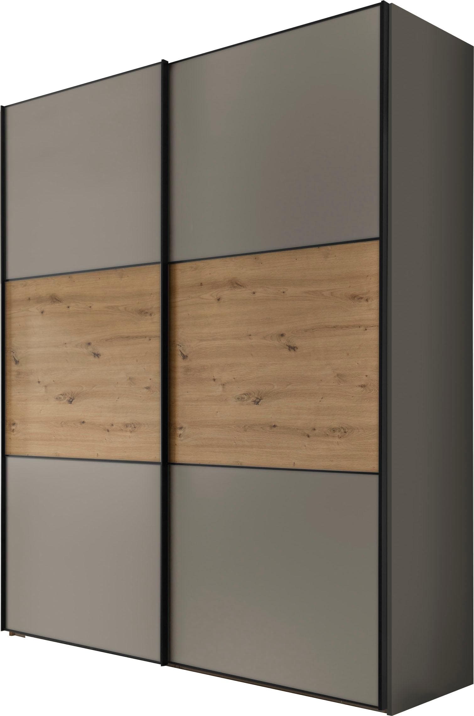 STAUD Schwebetürenschrank Includo saphir/artisan eiche