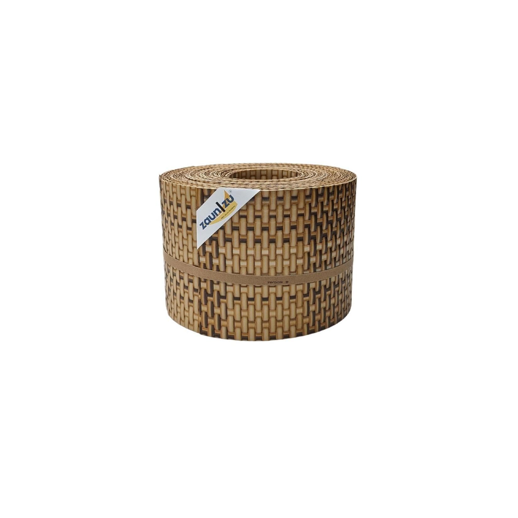zaun zu® Sichtschutzstreifen Rattan UV-beständig 10x 2,55m