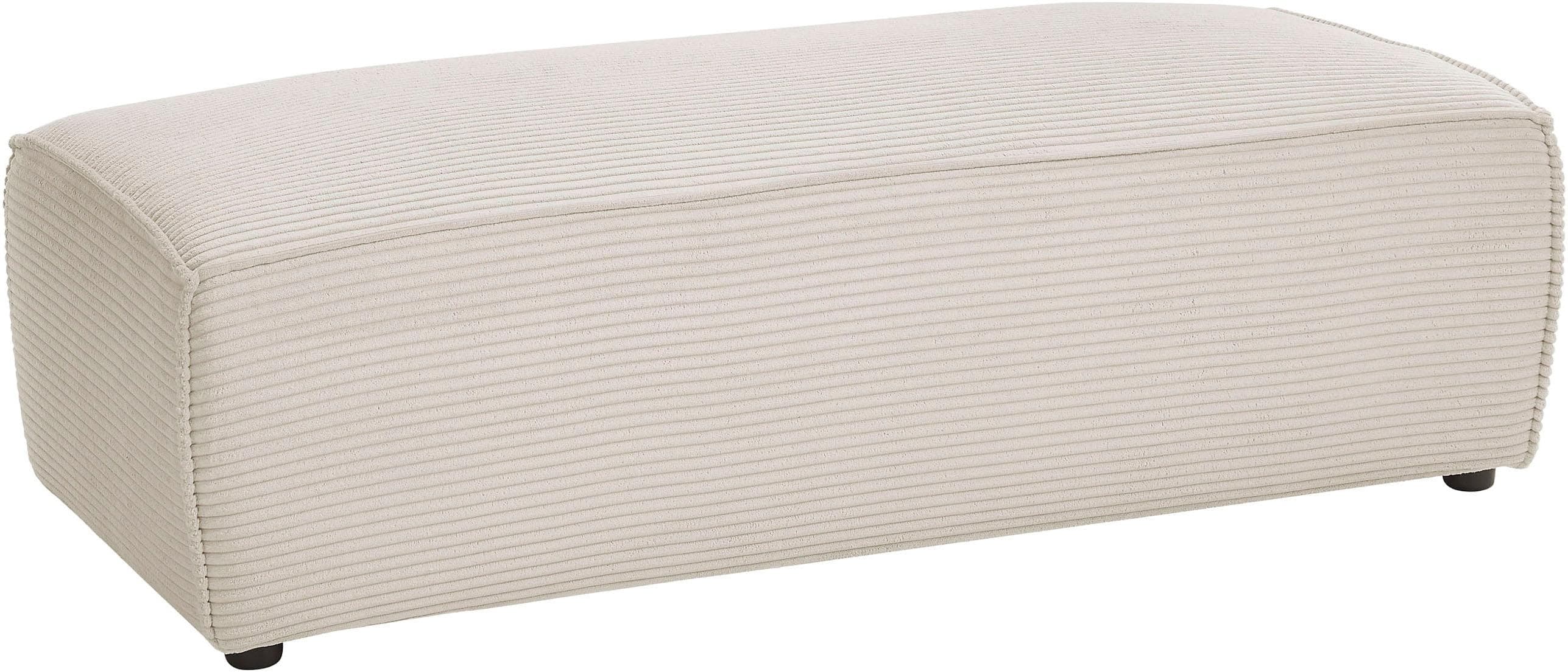 Home Affaire Sherwood XXL Hocker: Bequem & Modern in Cord & Webstoff