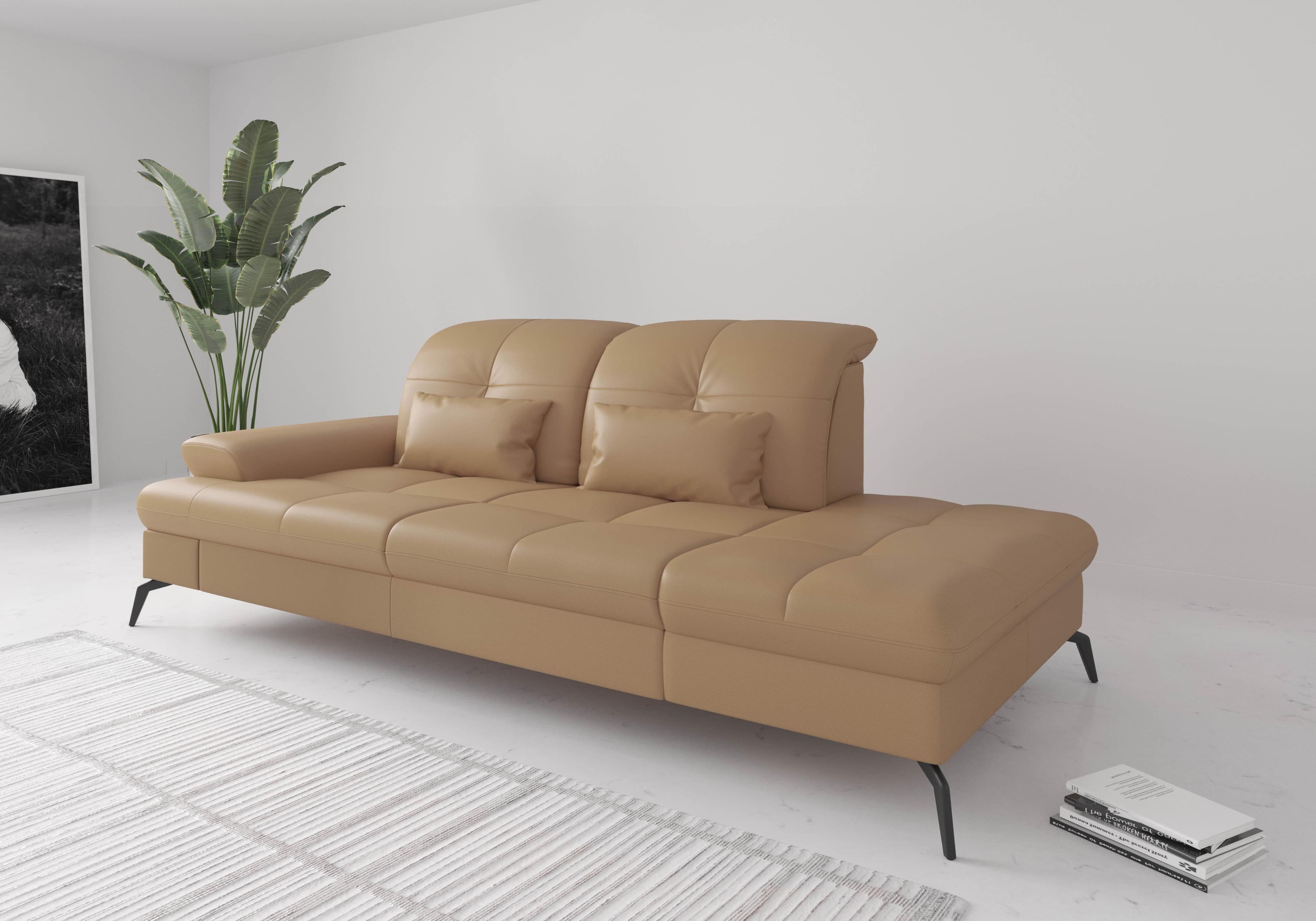 SIT & MORE Recamiere Amica mit Sitztiefenverstellung und Stauraum