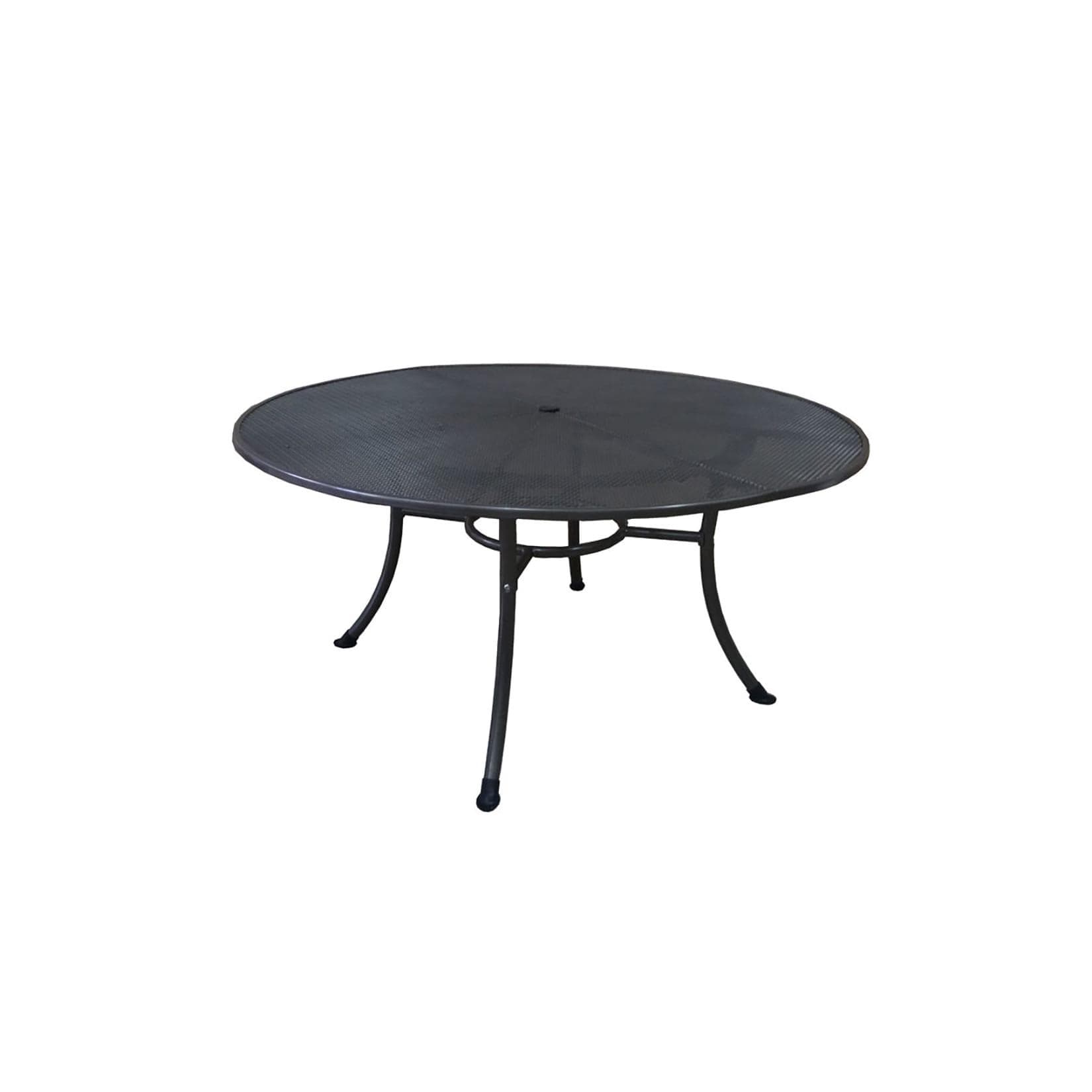 DEGAMO Tisch RIVO 150cm rund Streckmetall Eisengrau