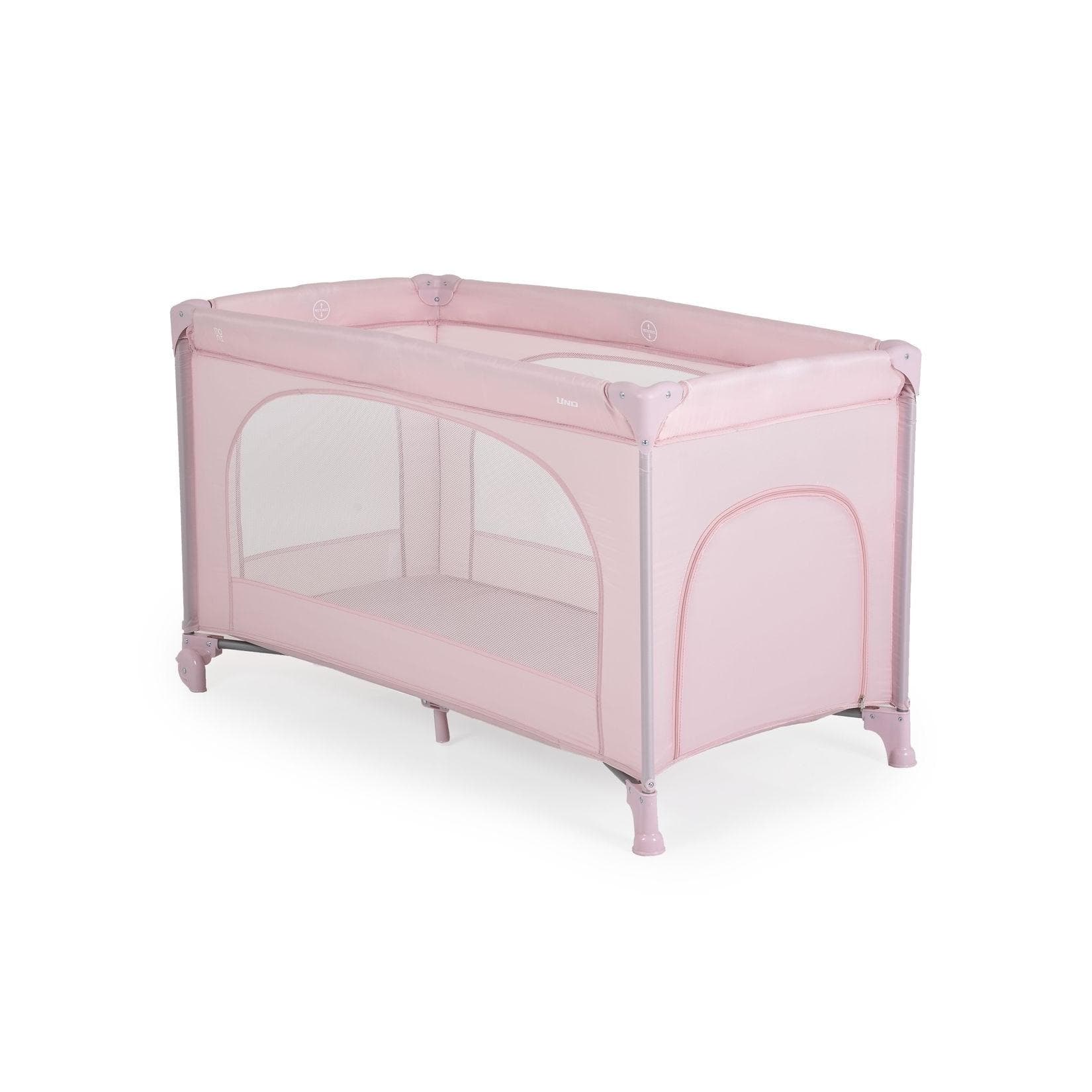 Moni Reisebett Uno Rosa Faltmatratze mit Rädern und Aufbewahrungstasche