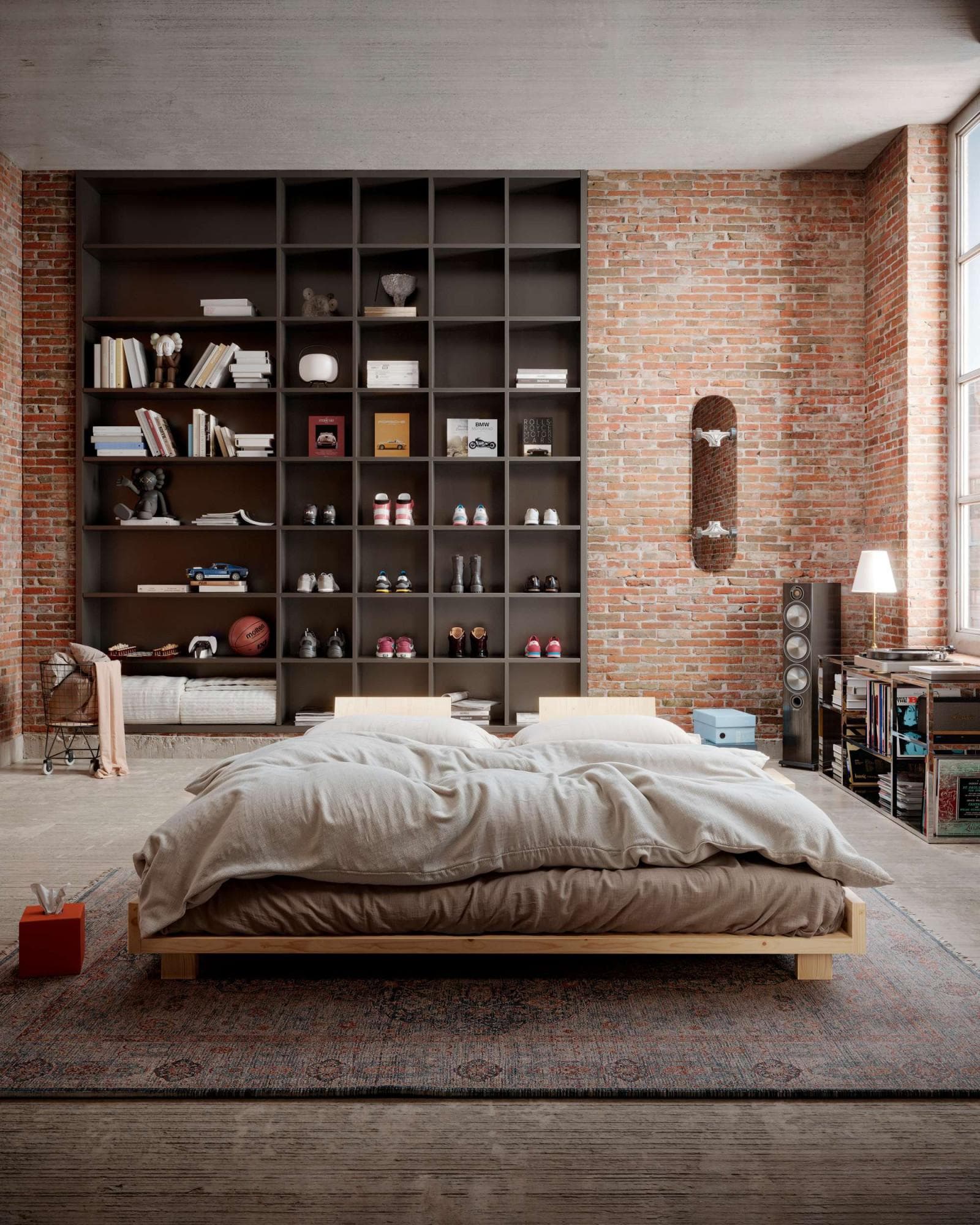 Karup Design Social Bed Bettgestell Massivholz Kiefer Weiß