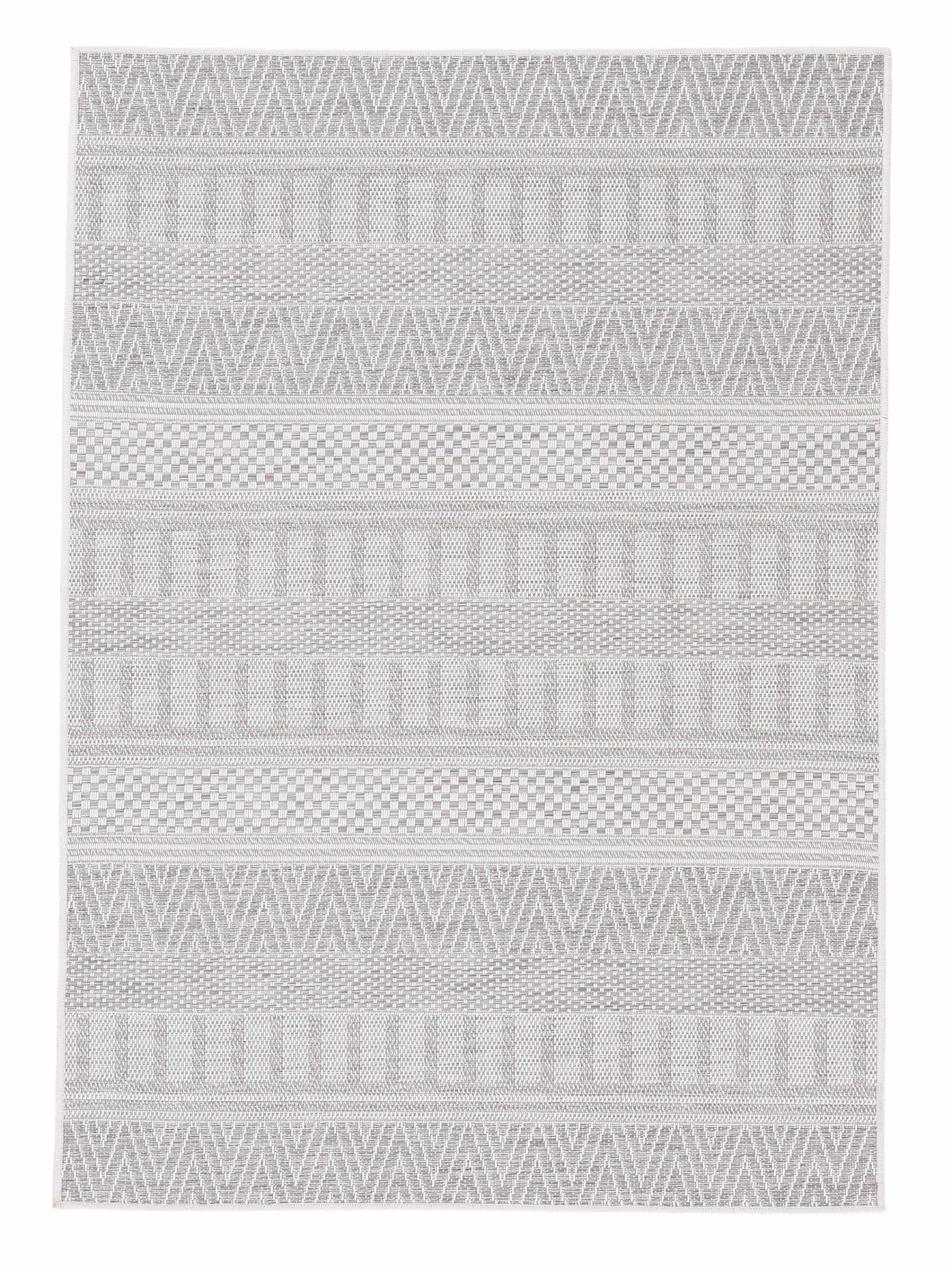 carpetfine Teppich Boho 100, rechteckig, Höhe: 4 mm, robustes Flachgewebe, Sisal Optik, UV-beständig, Außenbereich